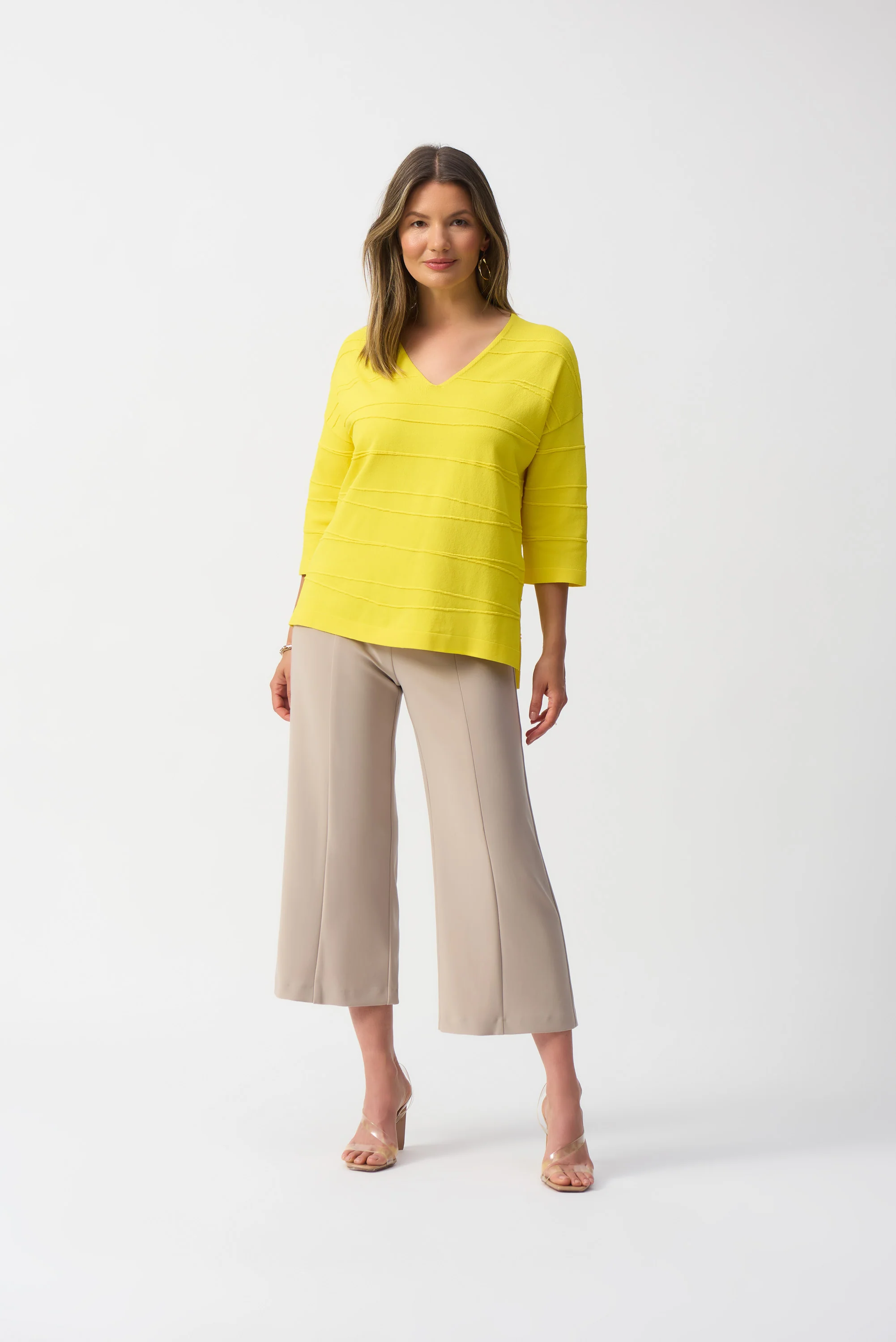Joseph Ribkoff Jacquard Sweater Knit Pullover Style 251923 - Image 2