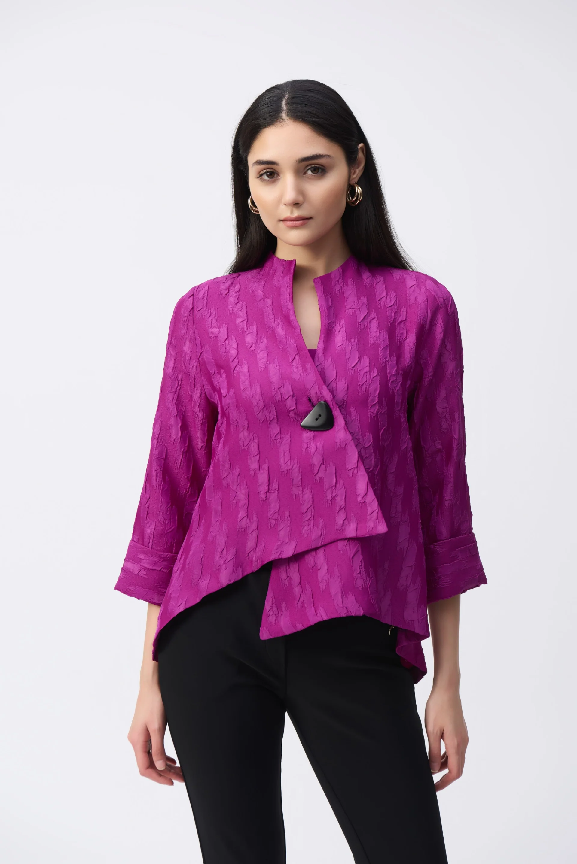 Joseph Ribkoff Jacquard Swing Jacket Style 243128
