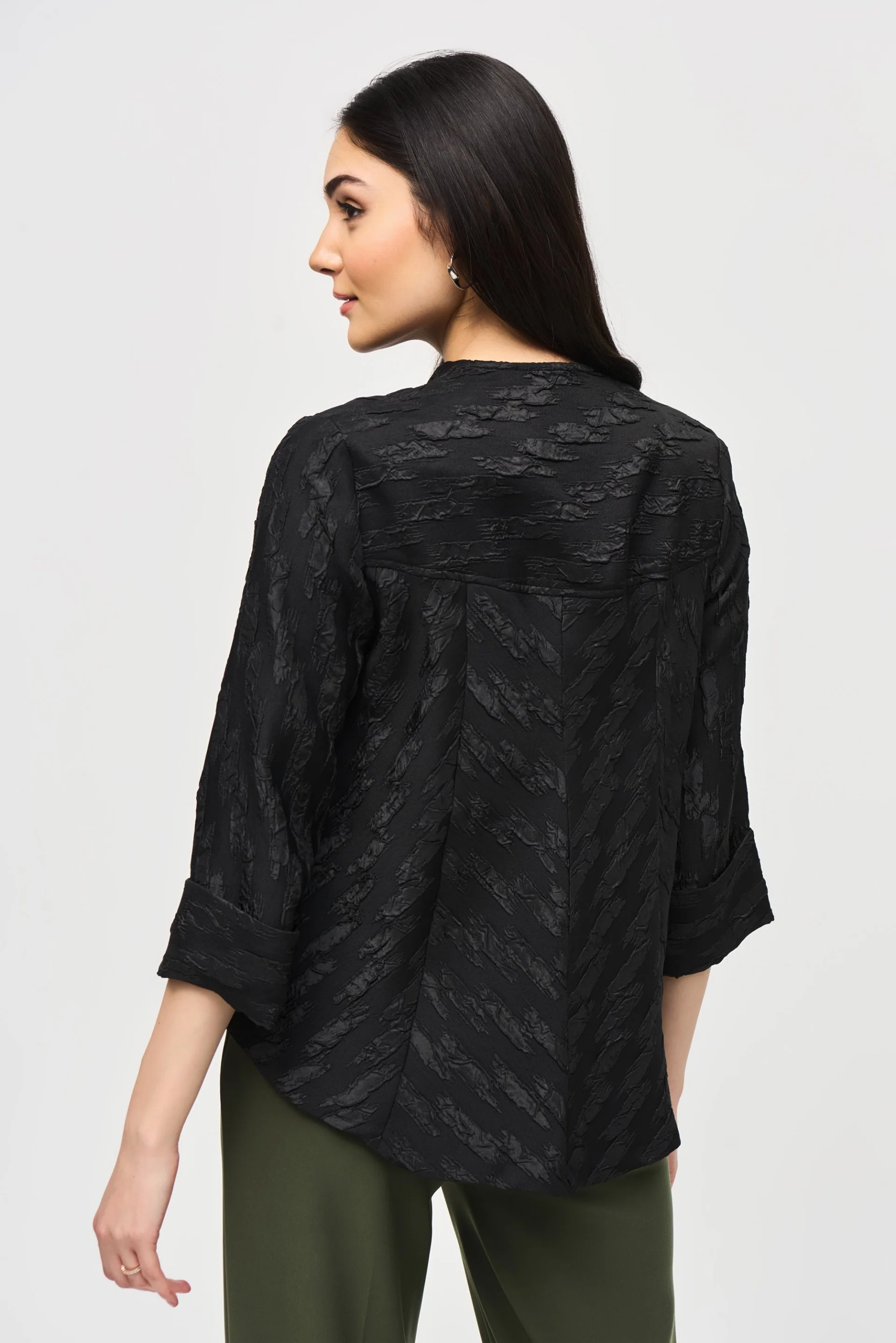 Joseph Ribkoff Jacquard Swing Jacket Style 243128 - Image 10