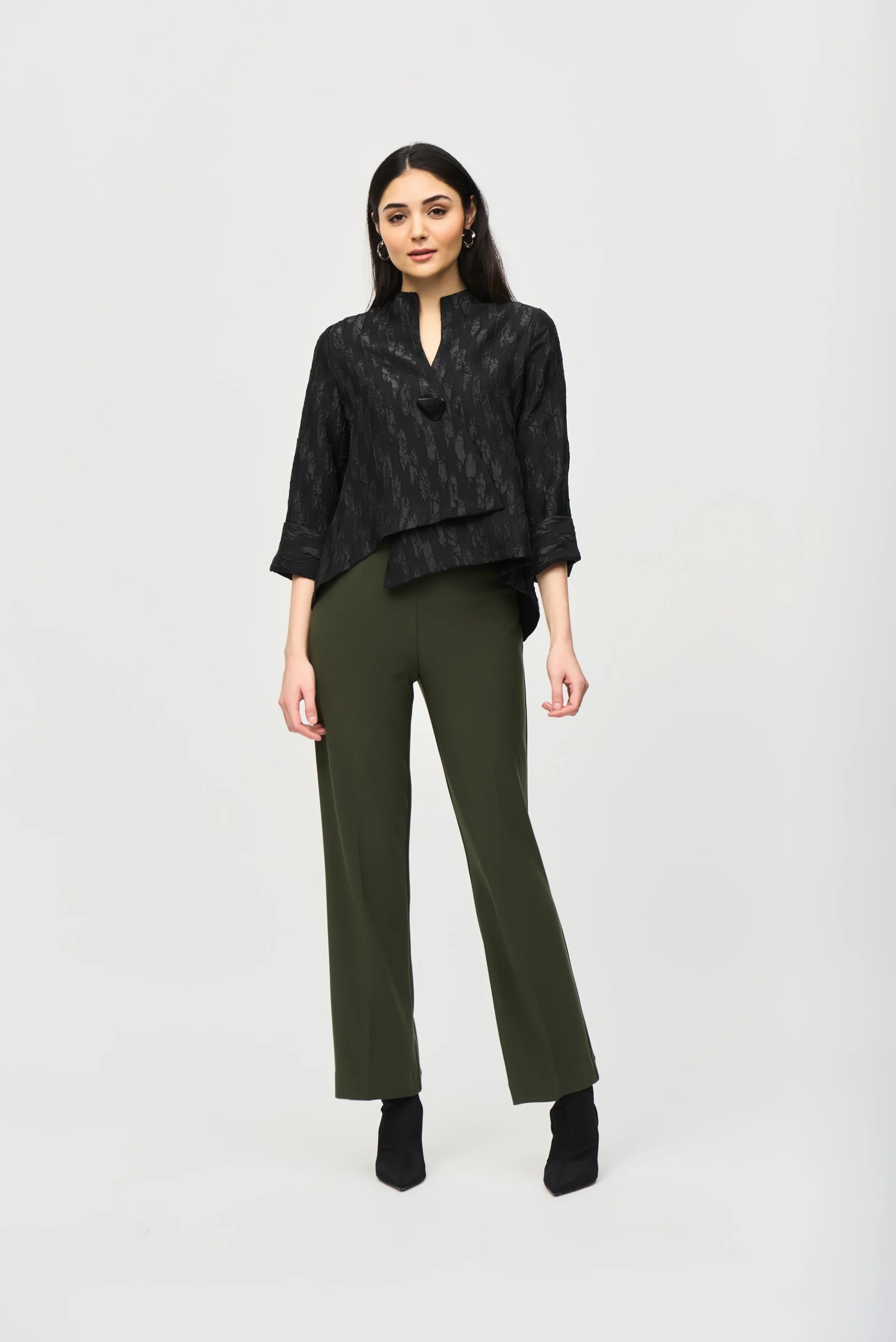 Joseph Ribkoff Jacquard Swing Jacket Style 243128 - Image 11