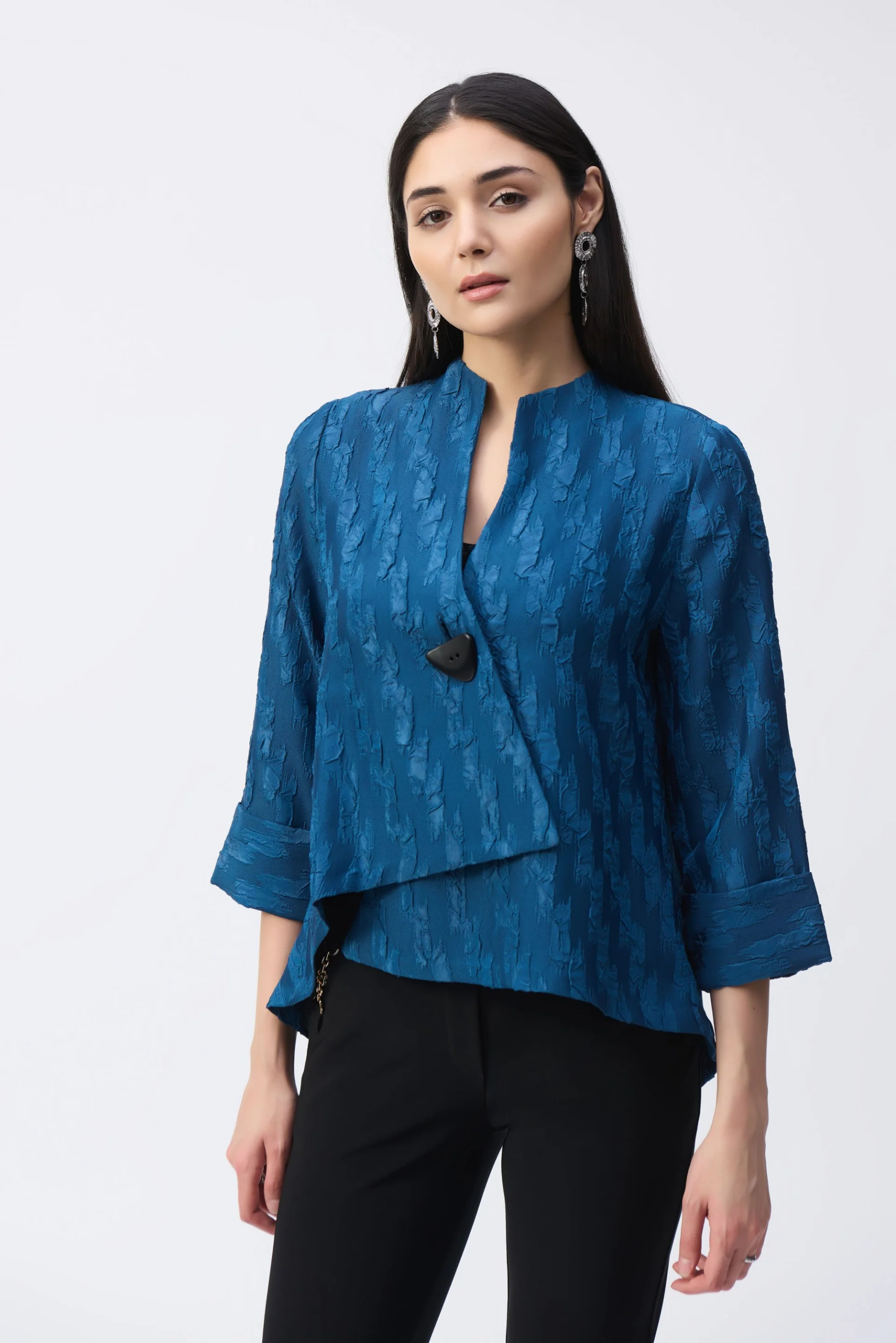 Joseph Ribkoff Jacquard Swing Jacket Style 243128 - Image 12