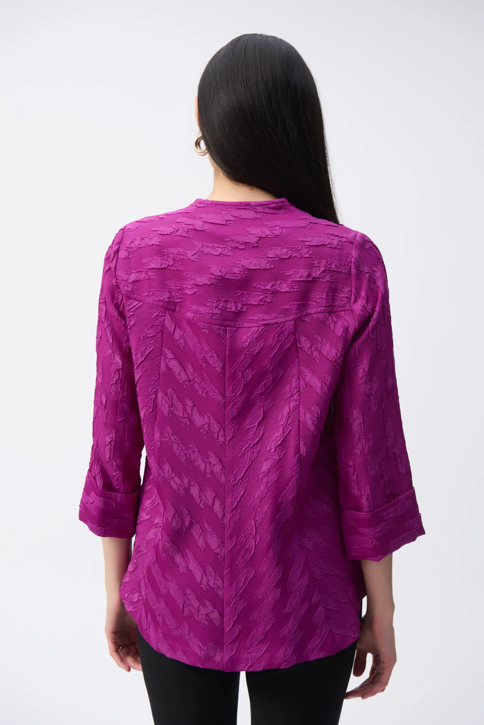 Joseph Ribkoff Jacquard Swing Jacket Style 243128 - Image 2