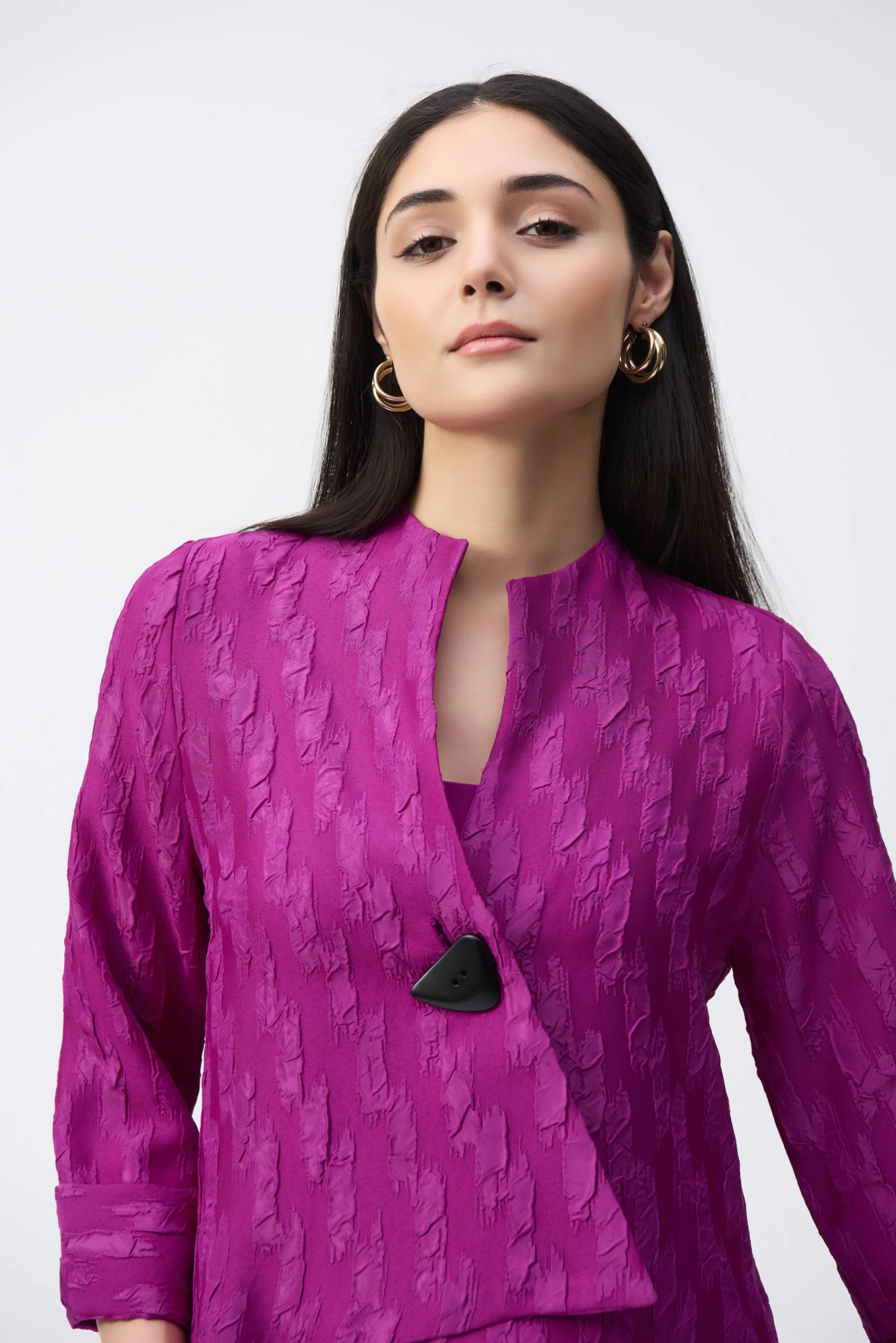 Joseph Ribkoff Jacquard Swing Jacket Style 243128 - Image 3