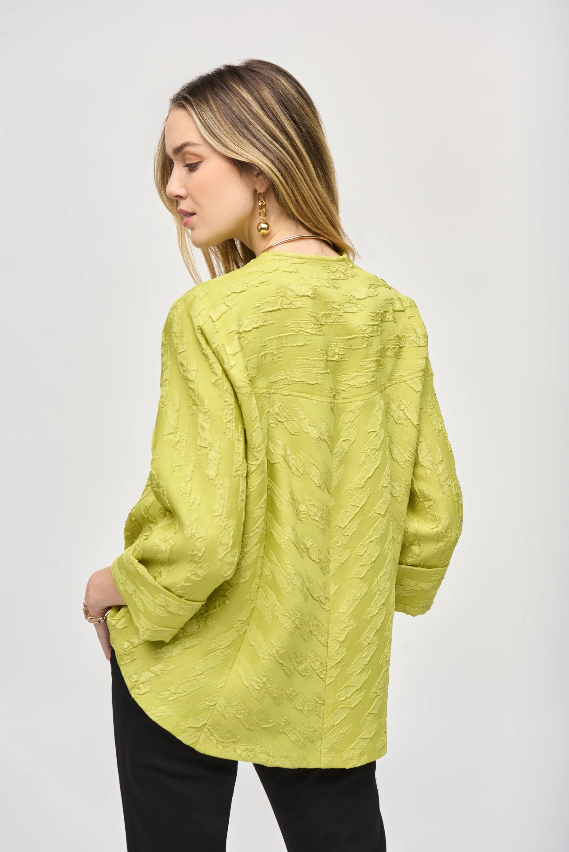 Joseph Ribkoff Jacquard Swing Jacket Style 243128 - Image 6
