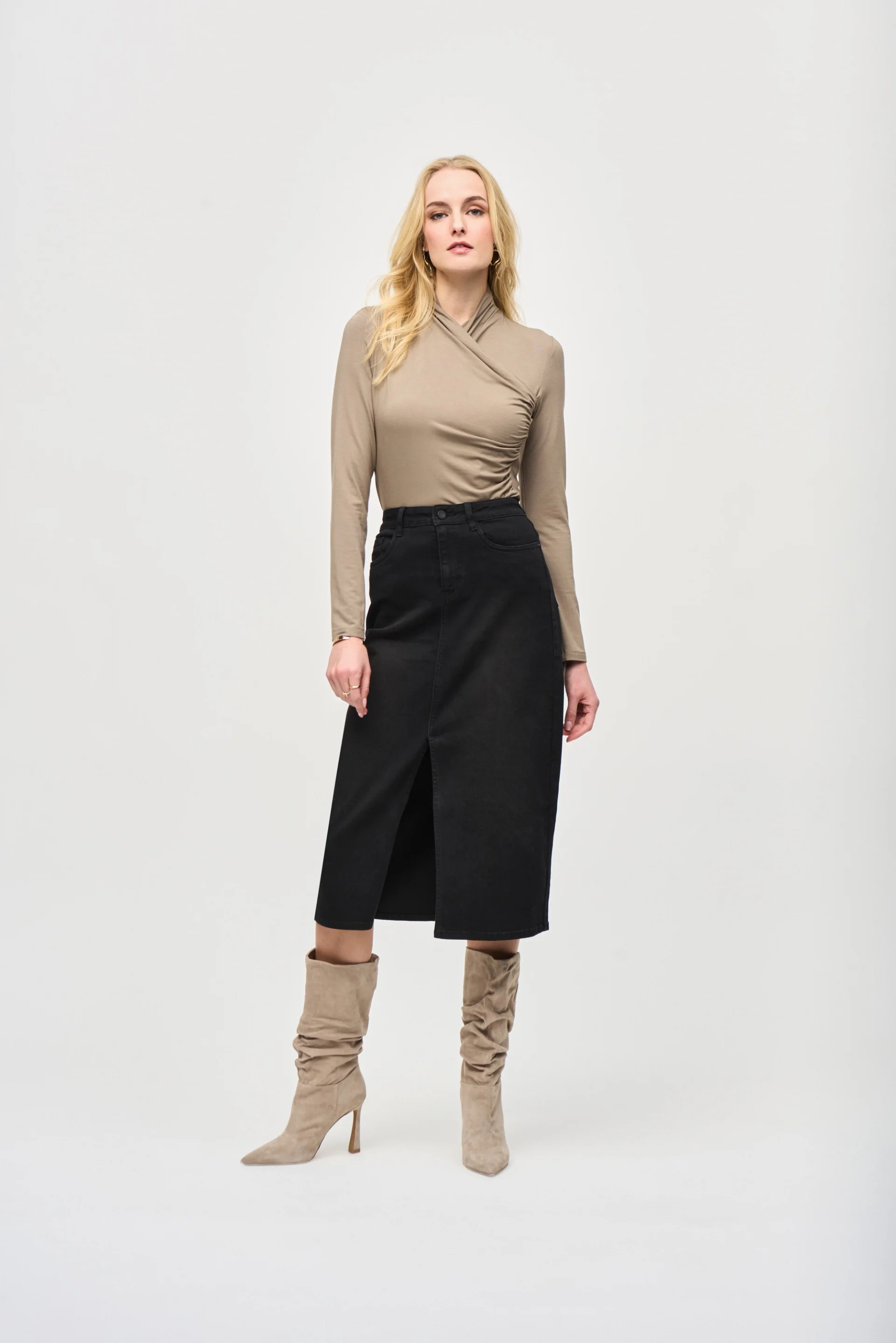 Joseph Ribkoff Java Jersey Knit Fitted Top Style 243148 - Image 4