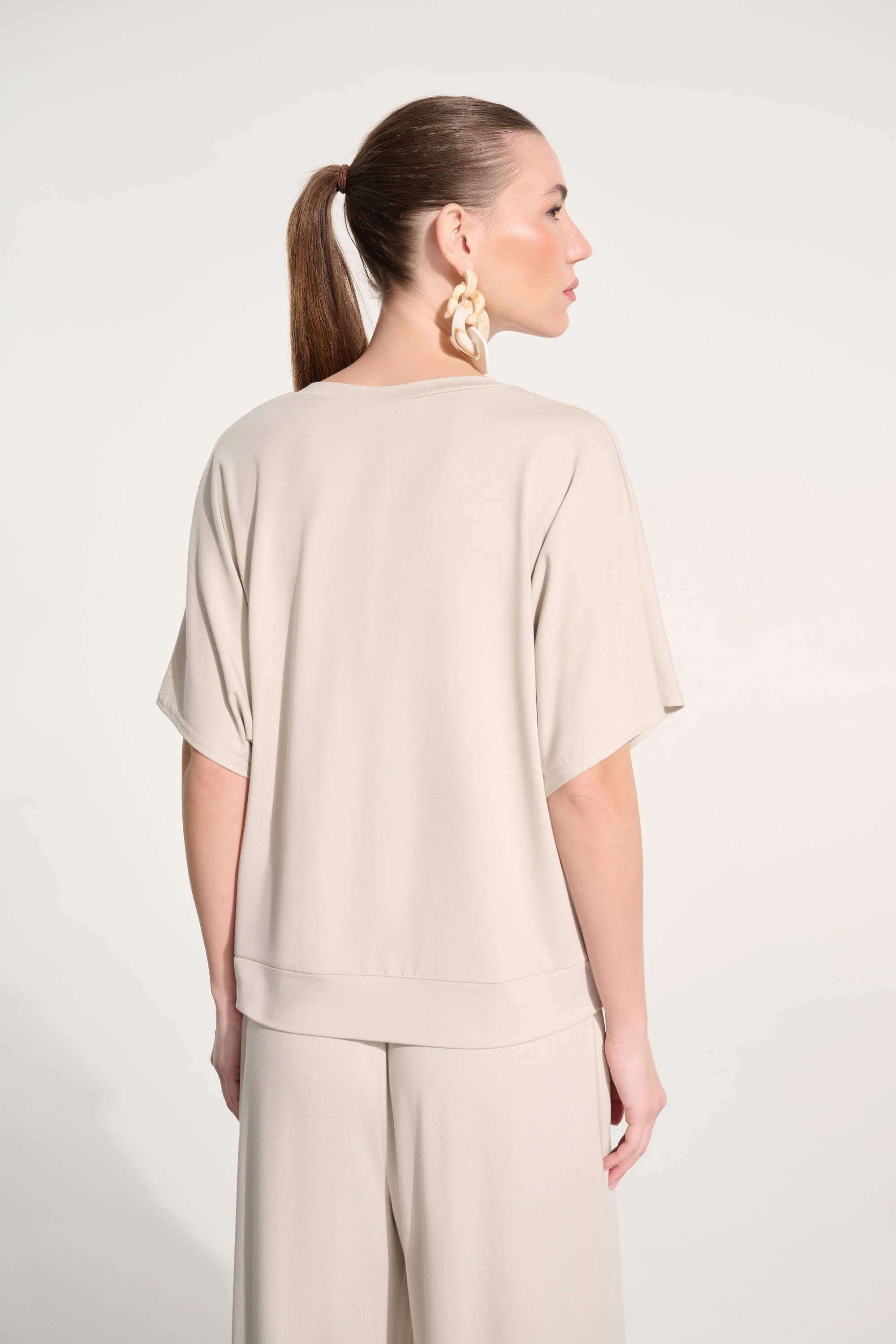 Joseph Ribkoff Jersey Dolman Sleeve Boxy Top Style 262606 - Image 3