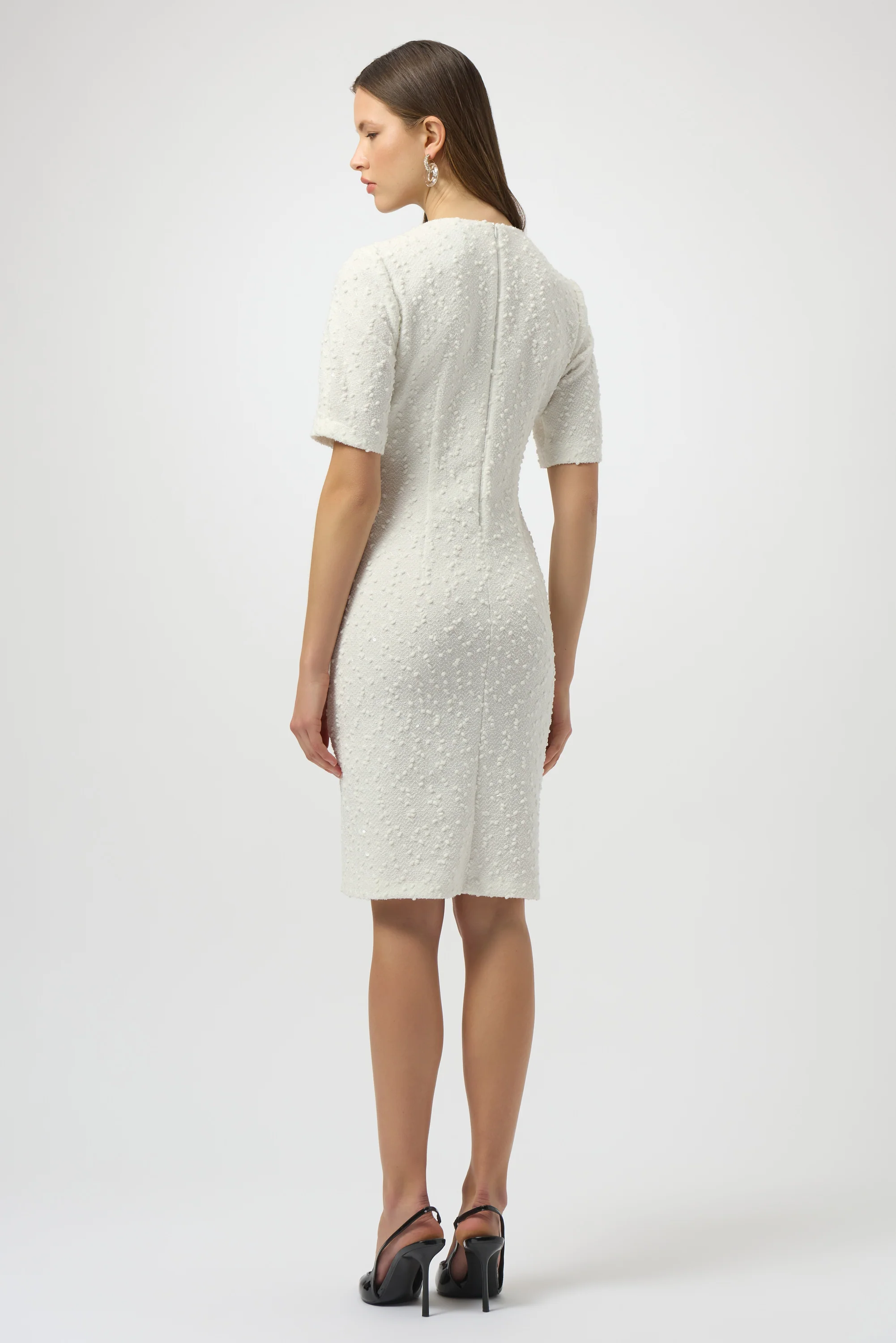 Joseph Ribkoff Shift Dress With Bow Detail Style 254177 - Image 5