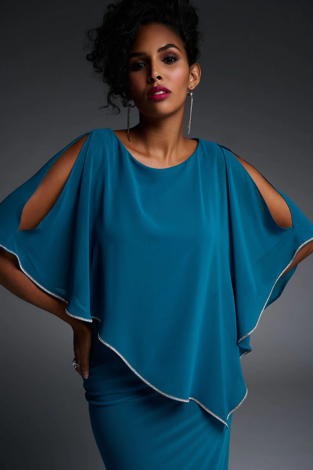Joseph Ribkoff Lagoon Dress Style 223762 - Image 2