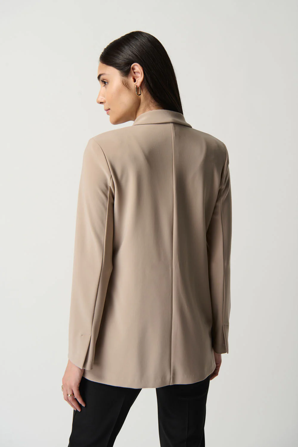 Joseph Ribkoff Latte Notched Collar Blazer Style 233092 - Image 2
