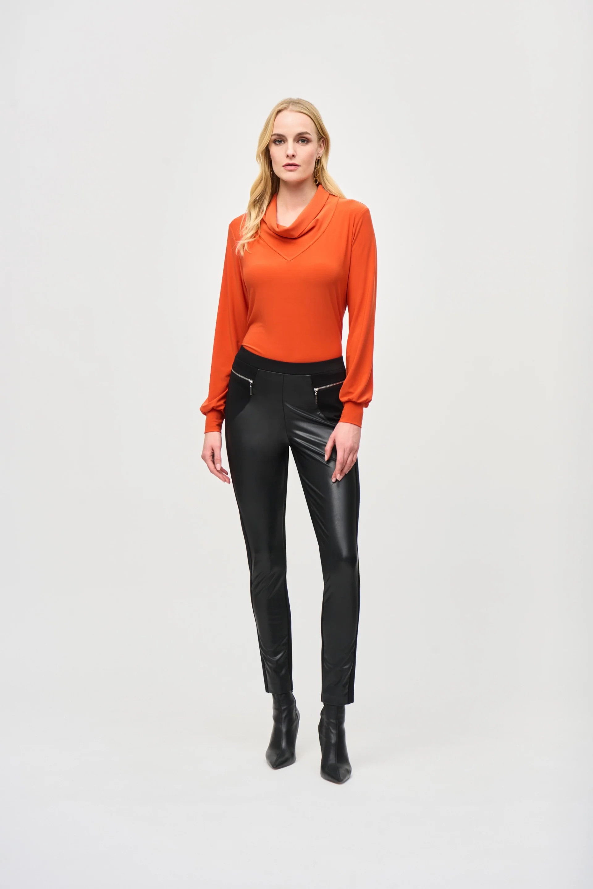 Joseph Ribkoff Lava Straight Cowl Collar Top Style 243063 - Image 5