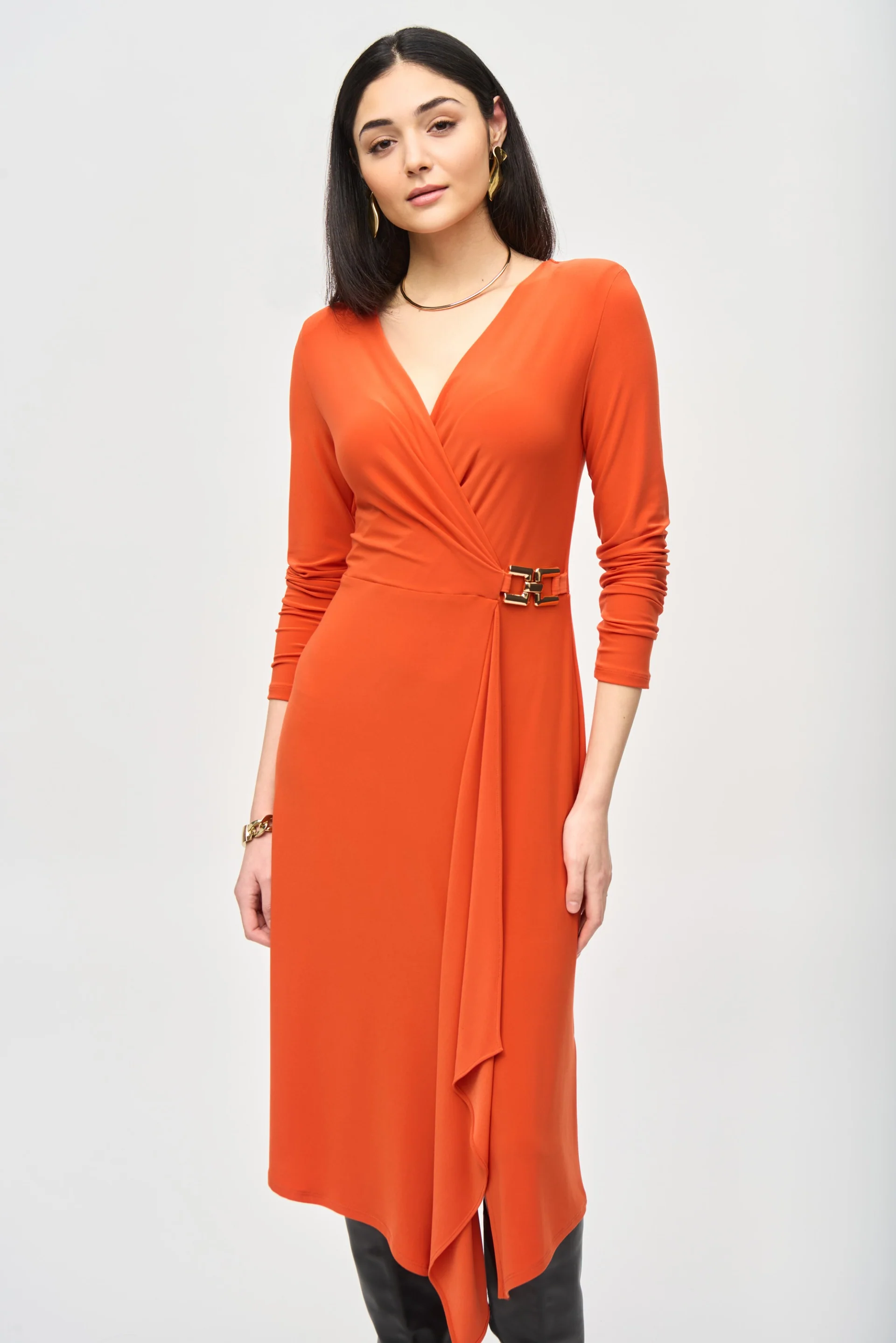 Joseph Ribkoff Lava Wrap Dress Style 243282 - Image 2