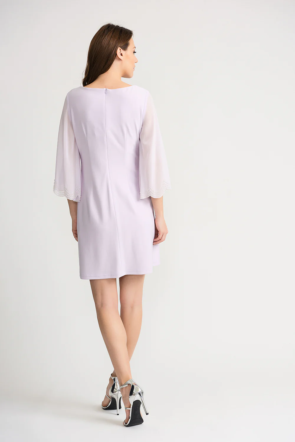 Joseph Ribkoff Lavender Dress Style 202266 - Image 3