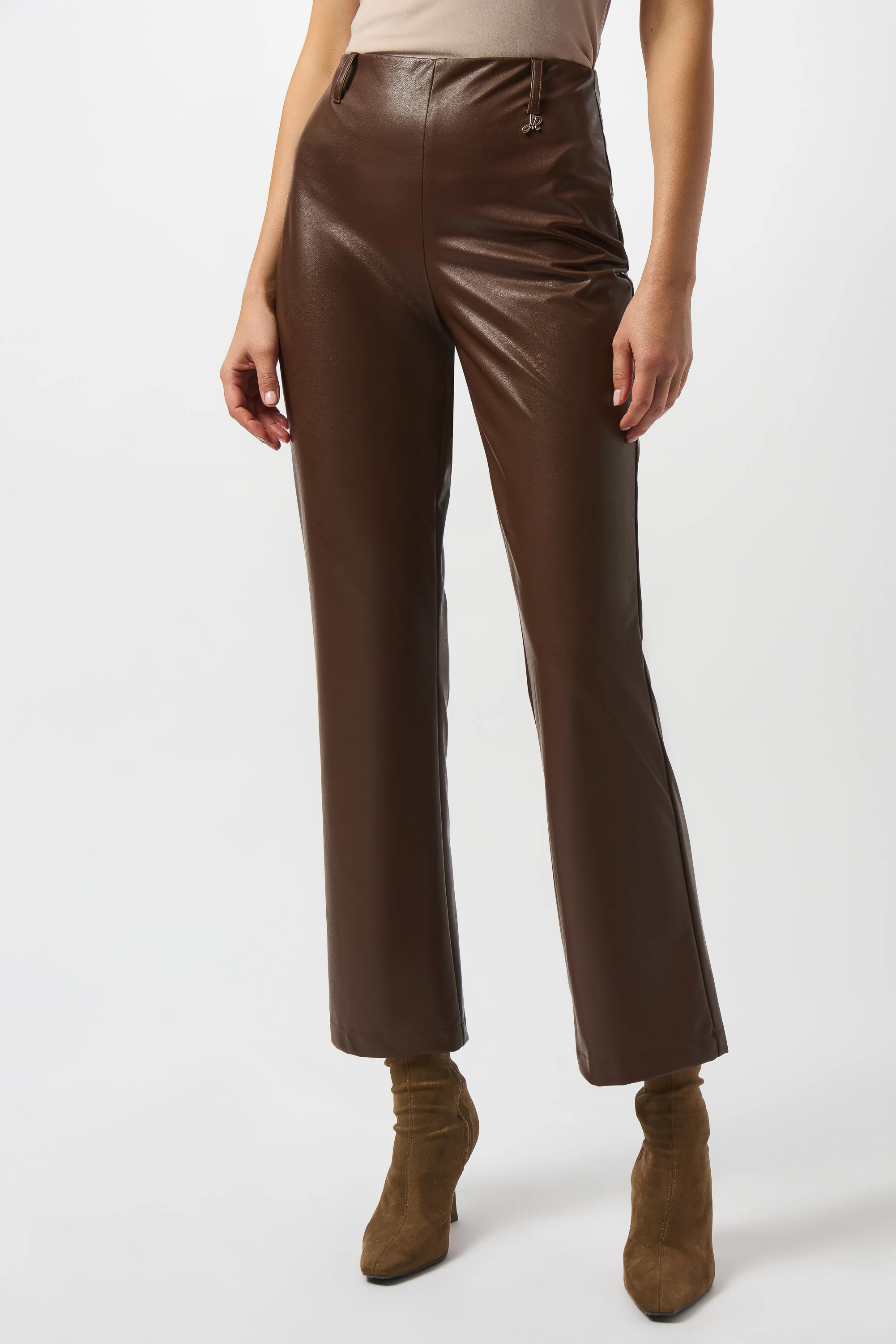 Joseph Ribkoff Leatherette Wide-Leg Pull-On Pants Style 253060 - Image 7