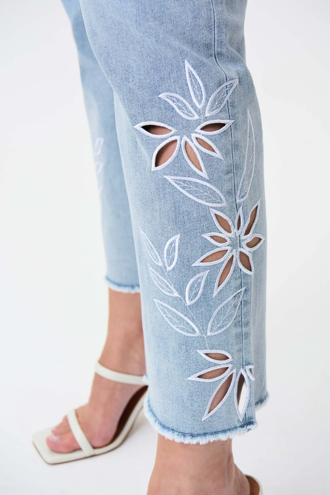 Joseph Ribkoff Light Blue Denim Pants Style 232914 - Image 2