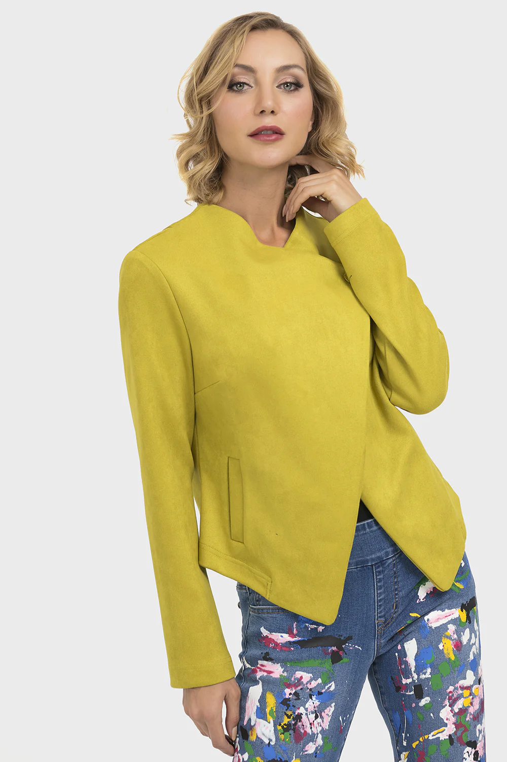 Joseph Ribkoff Lime Jacket Style 193395 - Image 2