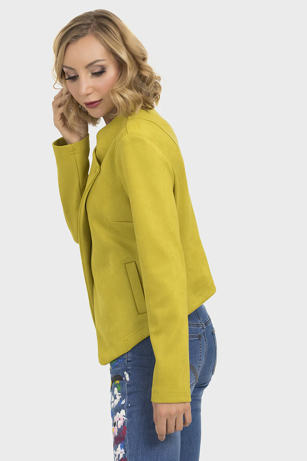 Joseph Ribkoff Lime Jacket Style 193395 - Image 3