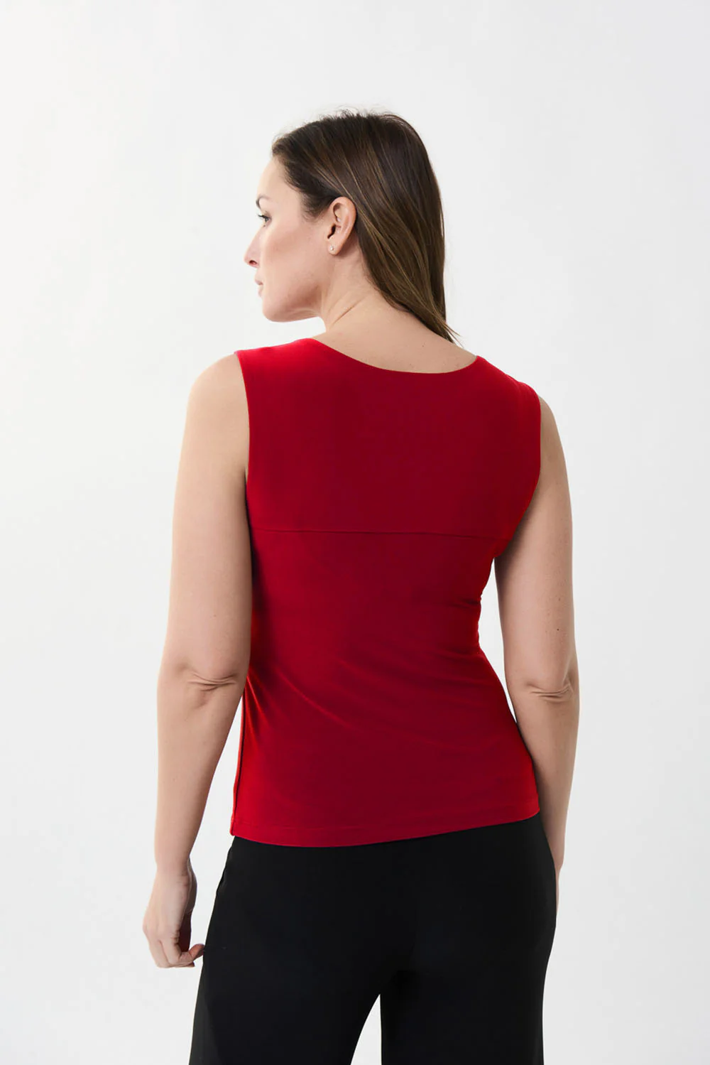 Joseph Ribkoff Lipstick Red Classic Square Neck Cami Style 143132 - Image 3