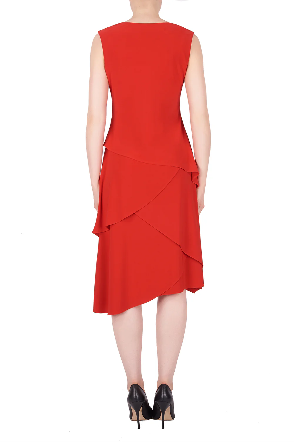 Joseph Ribkoff Lipstick Red Dress Style 191007 - Image 2