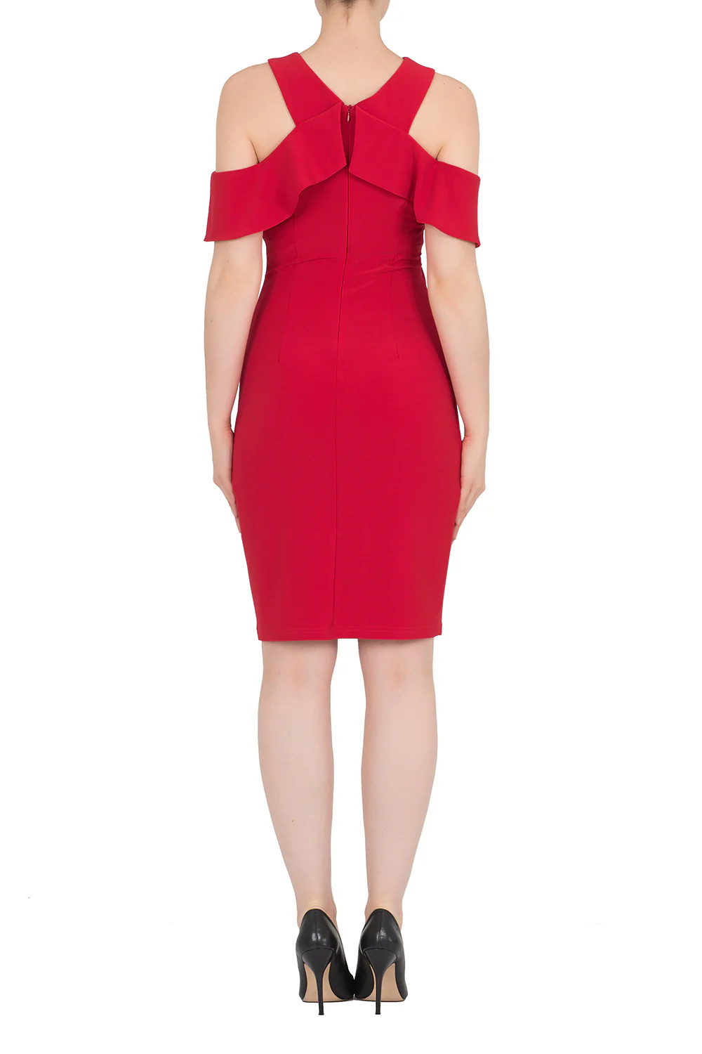 Joseph Ribkoff Lipstick Red Dress Style 191015 - Image 2