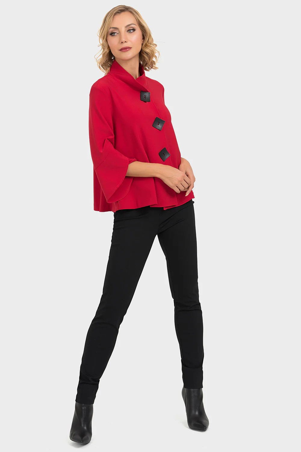 Joseph Ribkoff Lipstick Red Jacket Style 193198 - Image 2