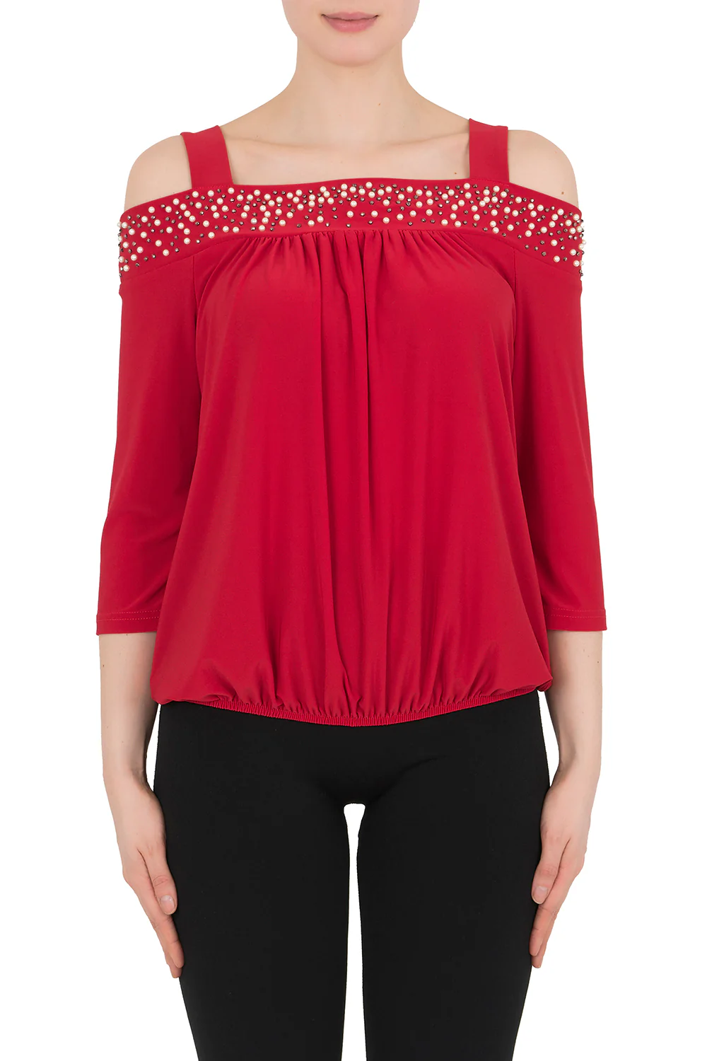 Joseph Ribkoff Lipstick Red Top Style 191136
