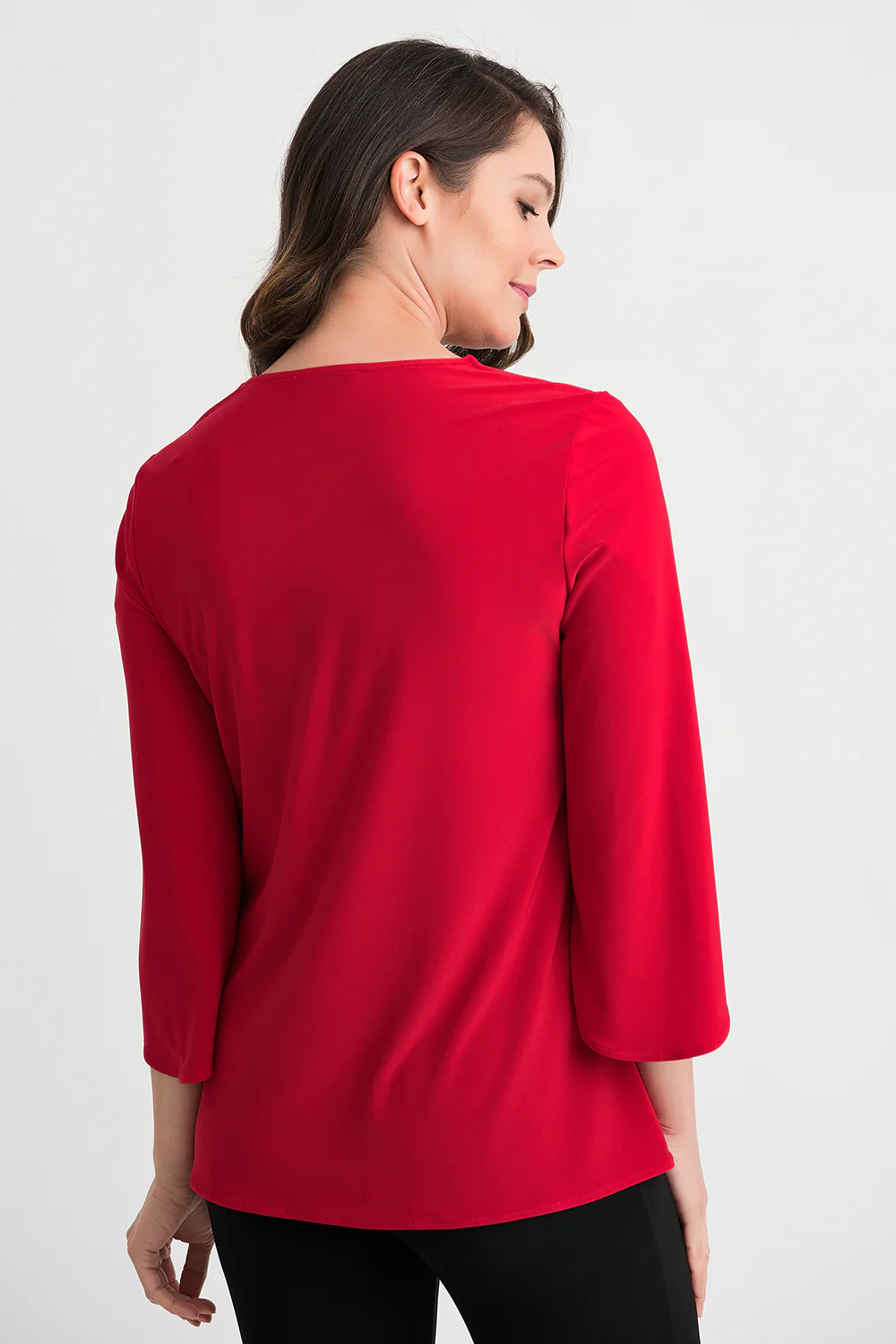 Joseph Ribkoff Lipstick Red Tunic Style 201421 - Image 3