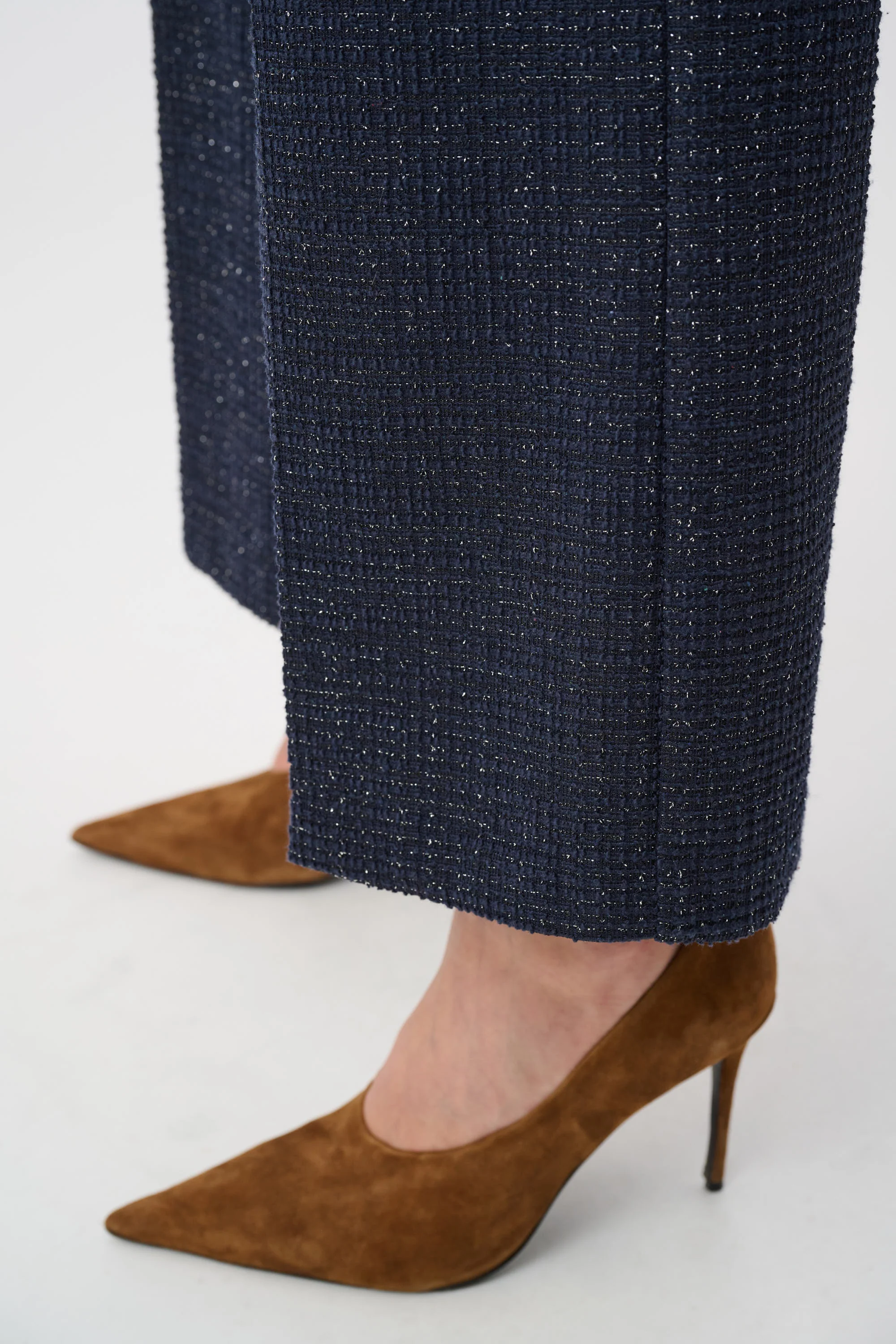 Joseph Ribkoff Lurex Boucle Wide-Leg Pull-On Pants Style 263215 - Image 3