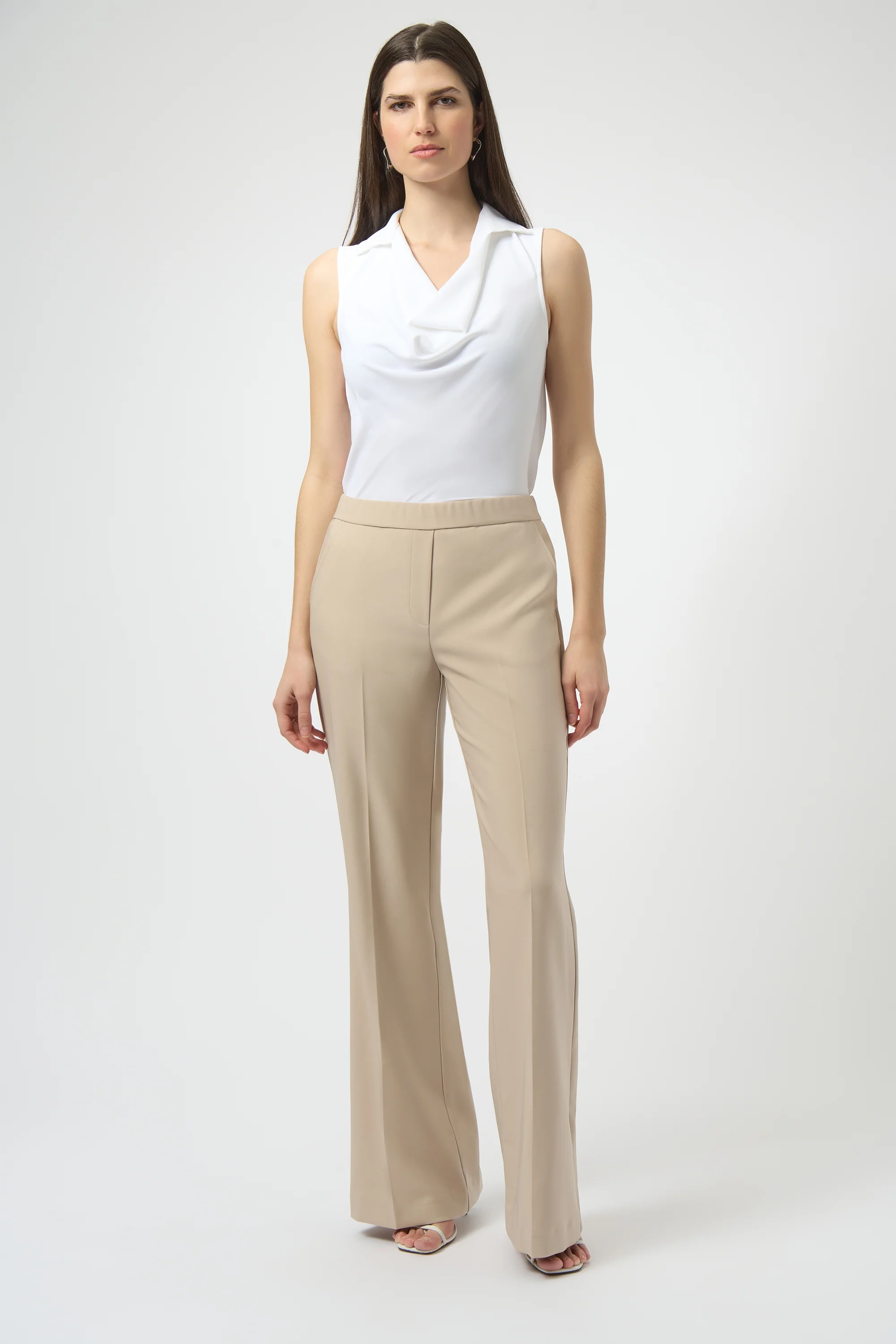 Joseph Ribkoff Lux Twill Flared Pull-On Pants Style 252226 - Image 9