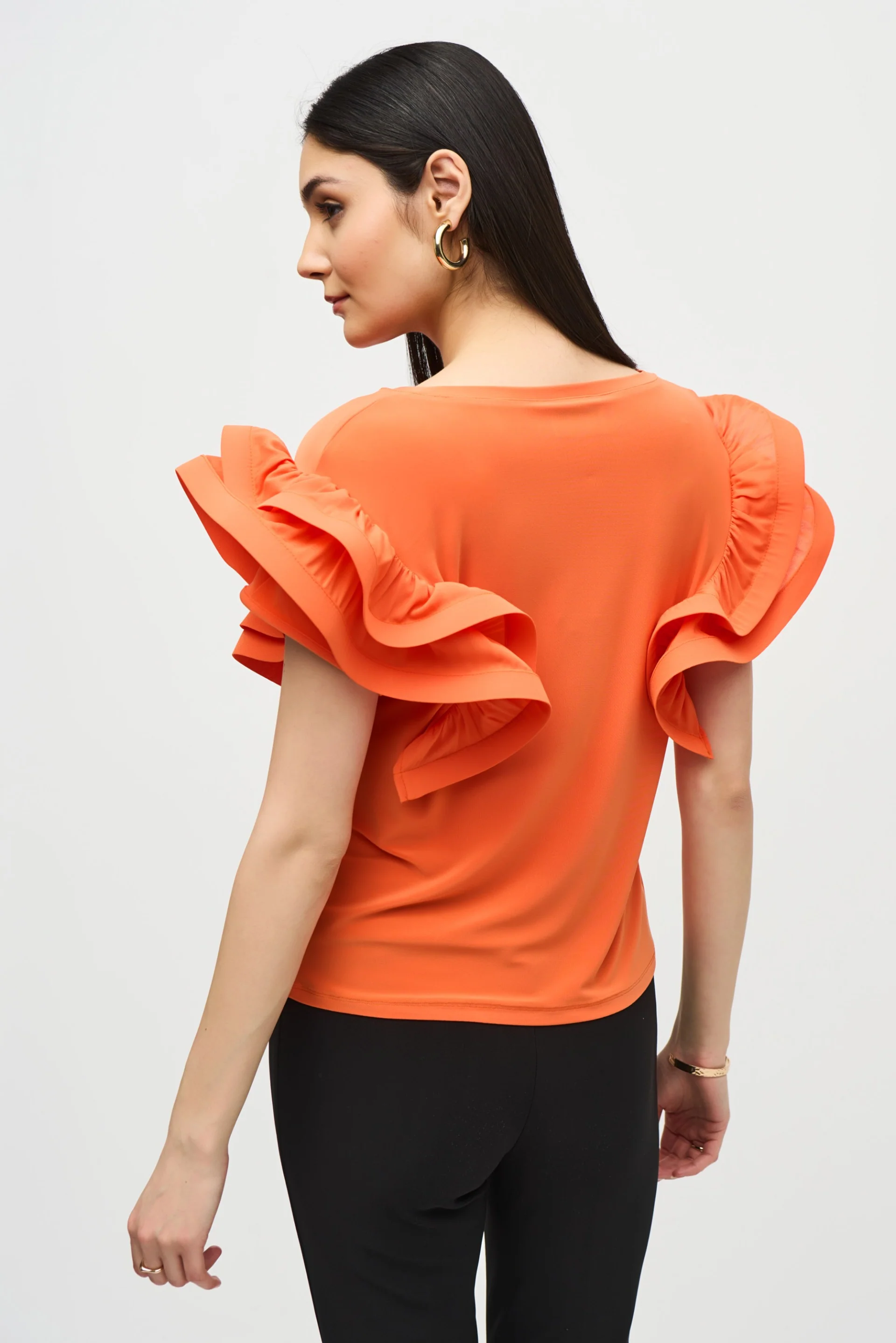 Joseph Ribkoff Mandarin Statement Sleeve Top Style 242236 - Image 3