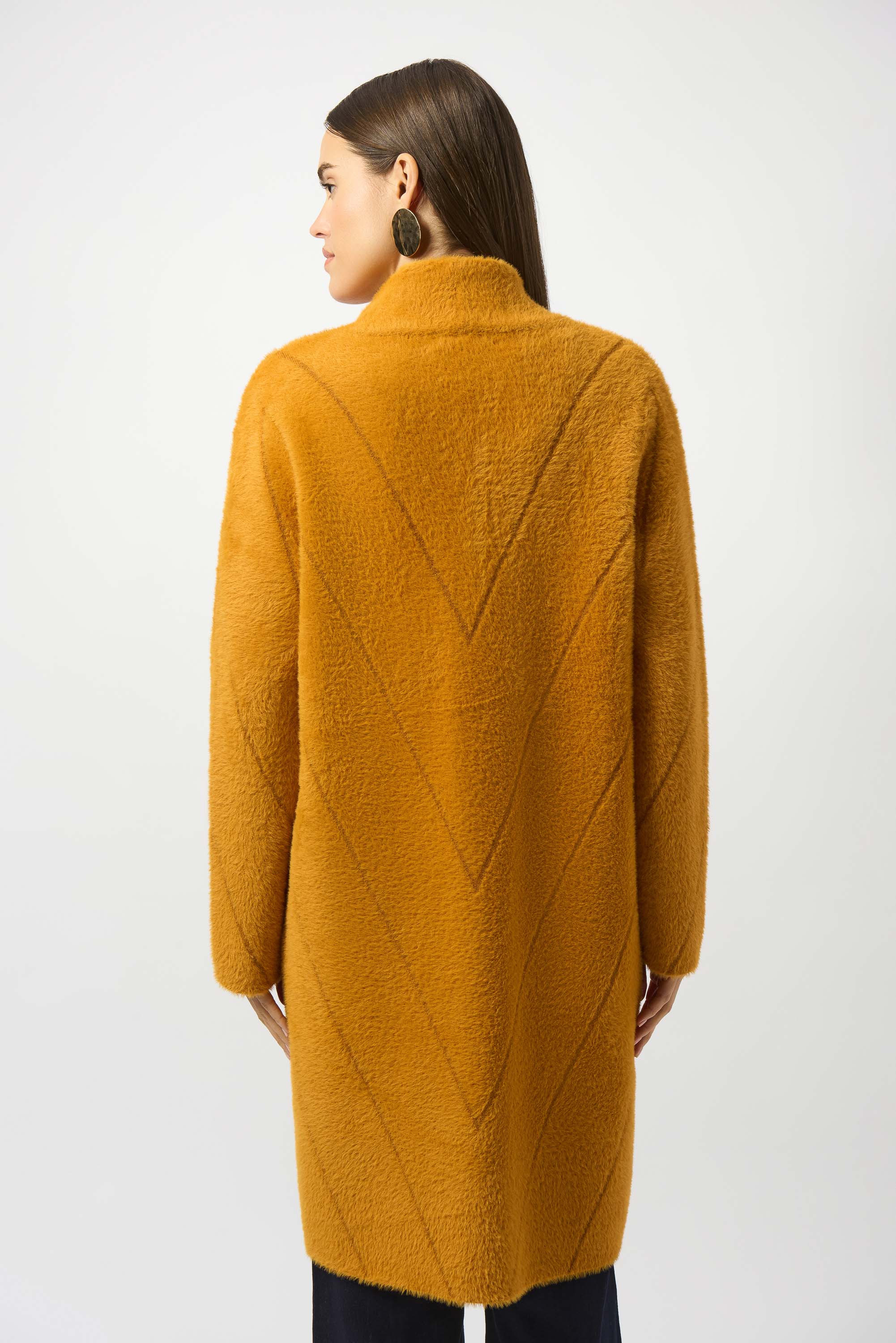 Joseph Ribkoff Feather Yarn Sweater Knit Coat Style 253955 - Image 6
