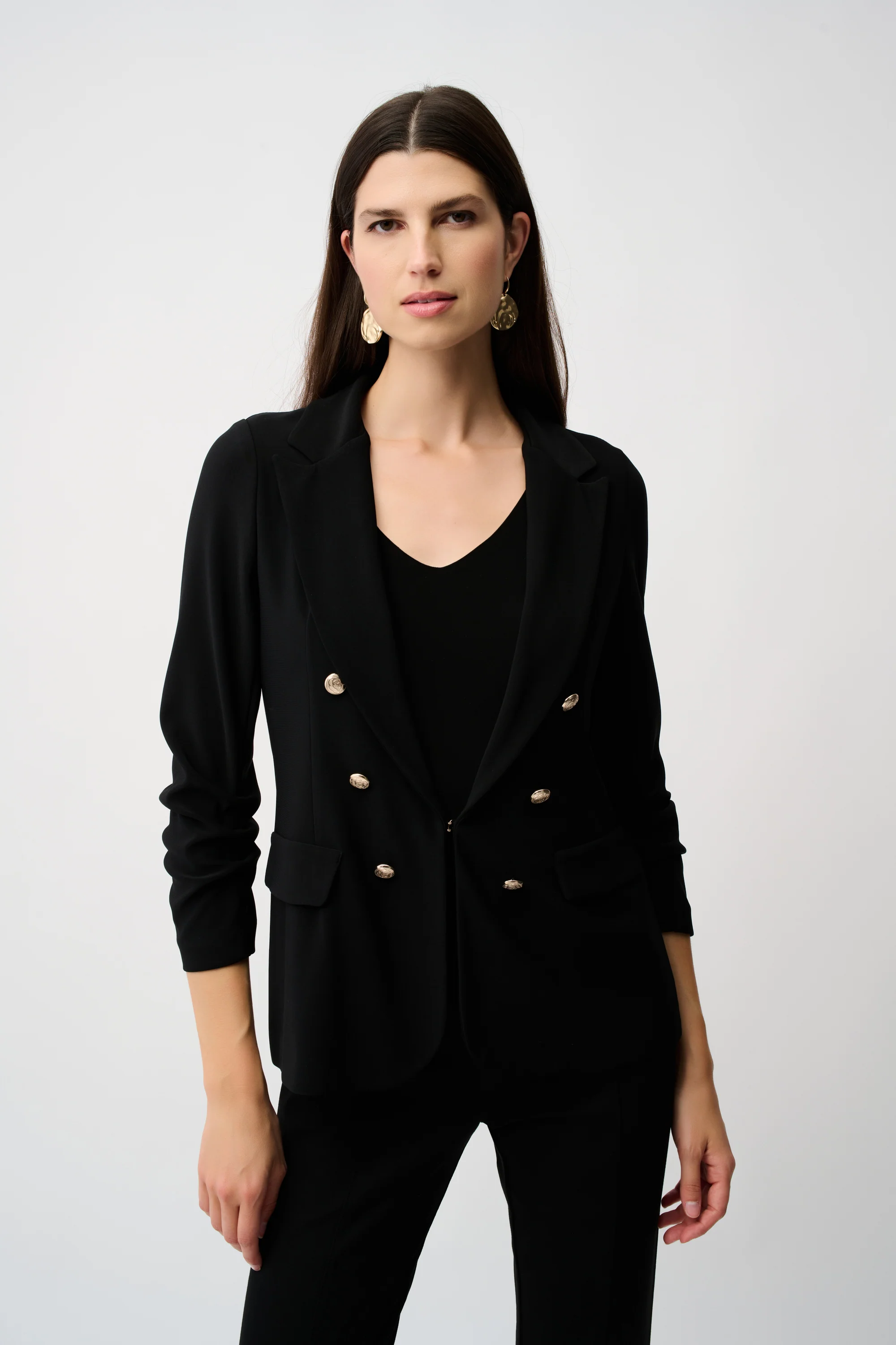 Joseph Ribkoff Silky Knit Fitted Blazer Style 253034 - Image 4