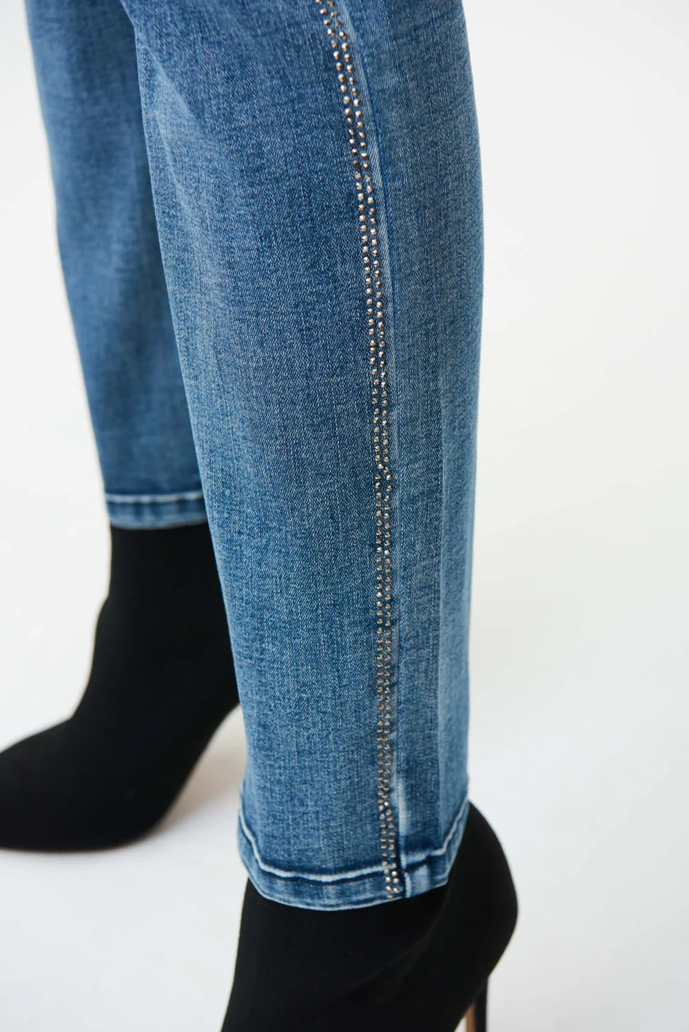 Joseph Ribkoff Medium Blue Denim Pants Style 224954 - Image 3