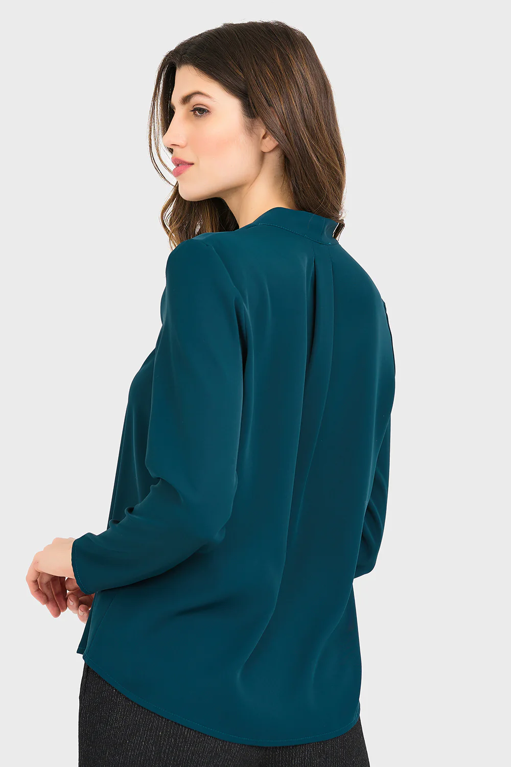 Joseph Ribkoff Mermaid Green Blouse Style 194419 - Image 2