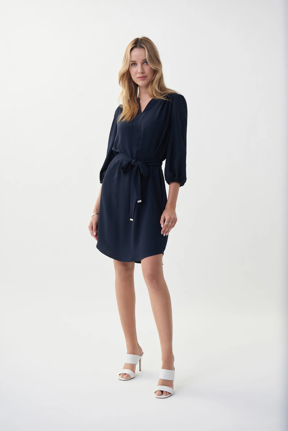 Joseph Ribkoff Midnight Blue 3/4 Sleeve Dress Style 222001