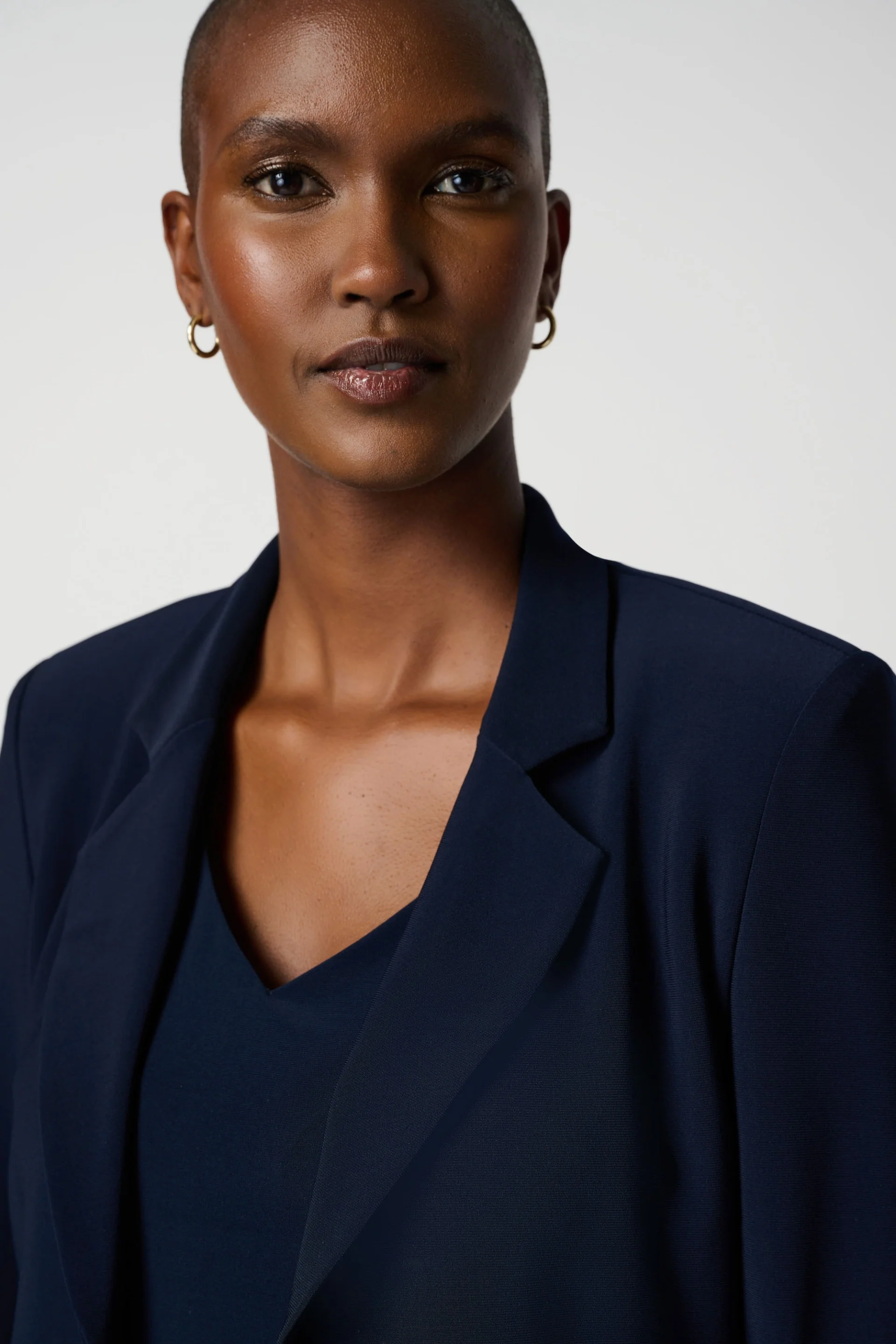 Joseph Ribkoff Midnight Blue Classic Blazer Style 143148 - Image 3