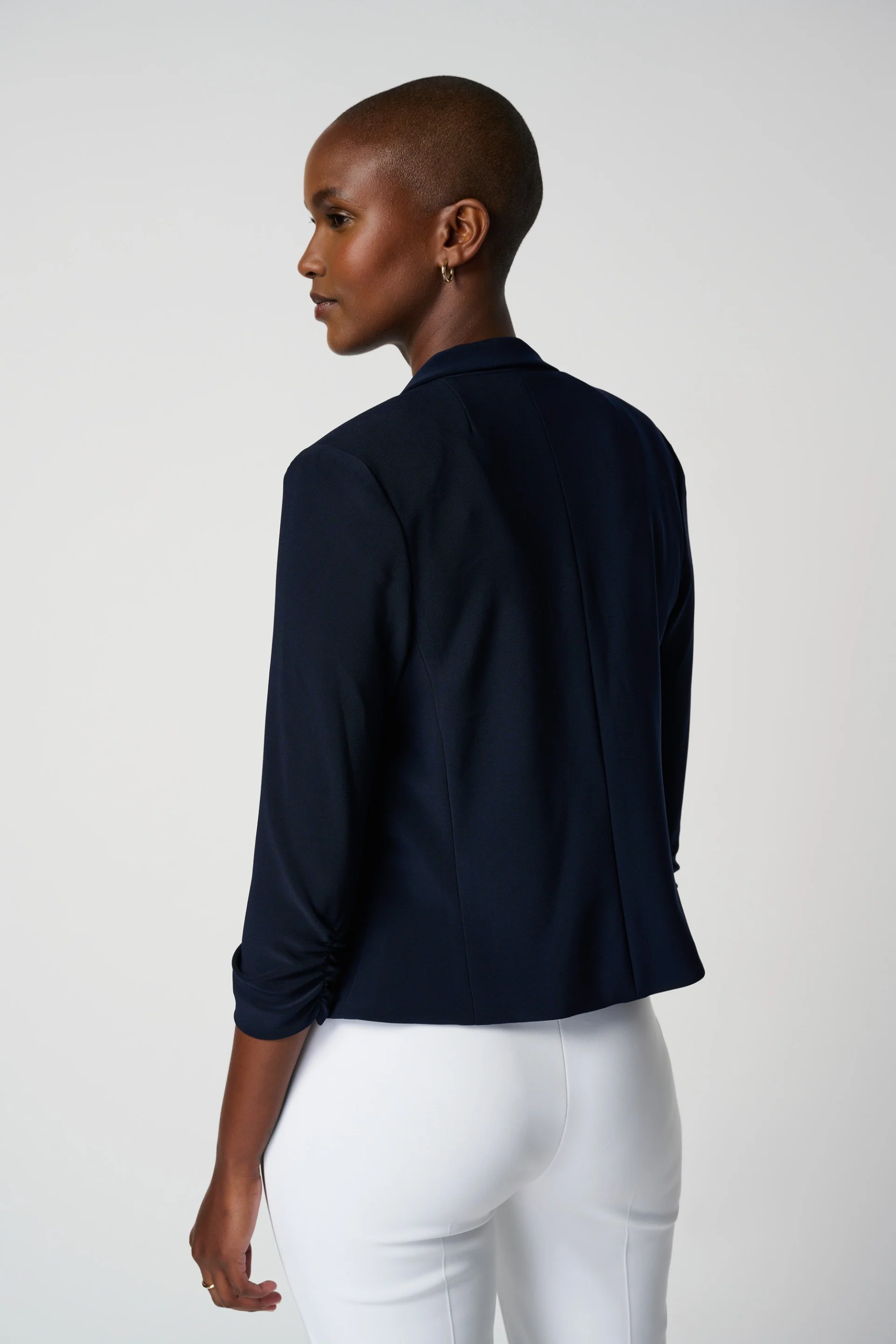 Joseph Ribkoff Midnight Blue Classic Blazer Style 143148 - Image 4