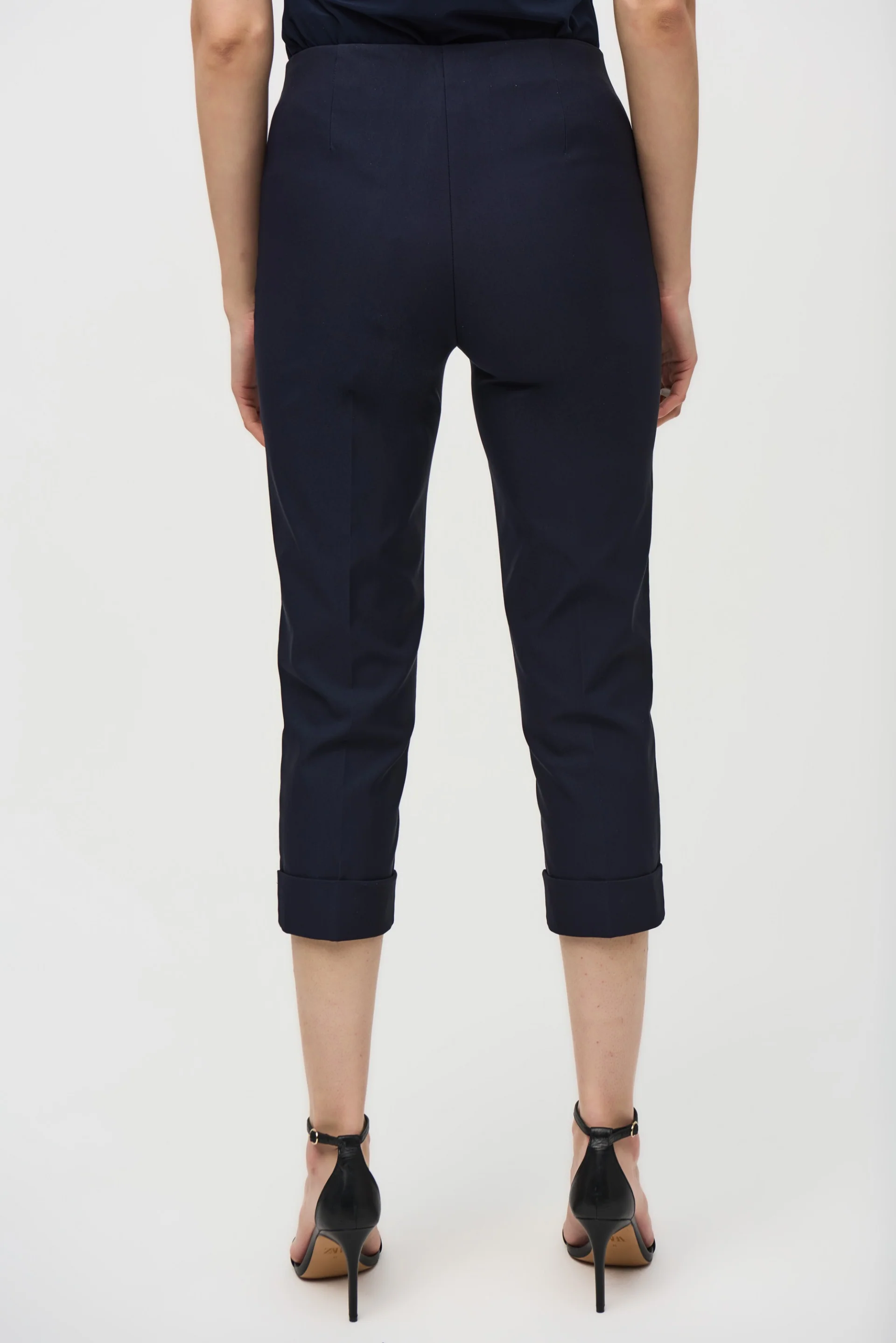 Joseph Ribkoff Midnight Blue Cropped Pants Style 242054 - Image 2