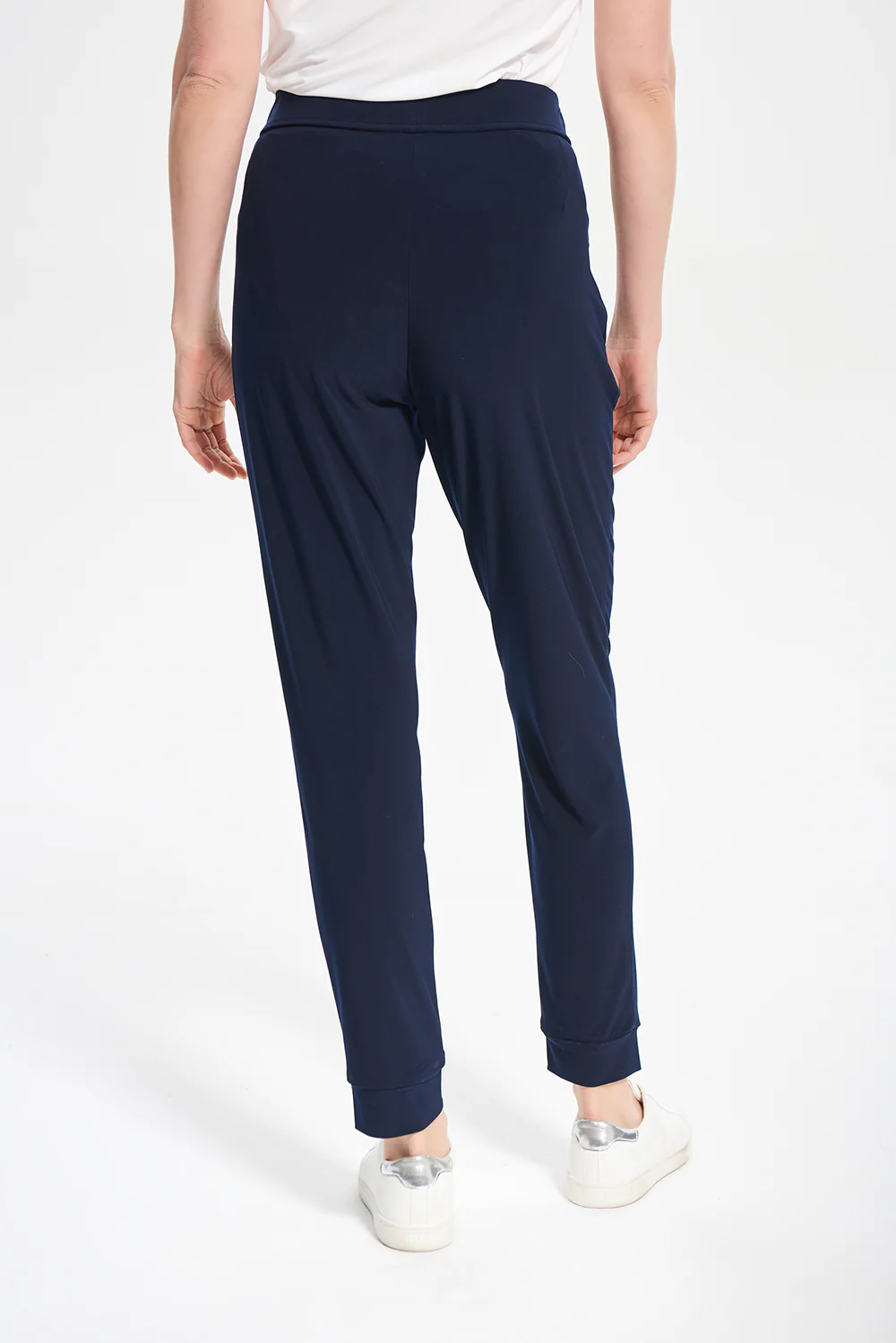 Joseph Ribkoff Midnight Blue Drawing Waist Pants Style 211317 - Image 4