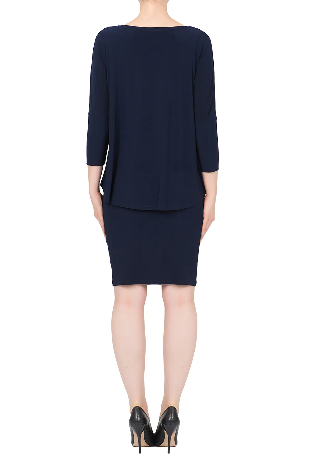 Joseph Ribkoff Midnight Blue Dress Style 191027 - Image 2