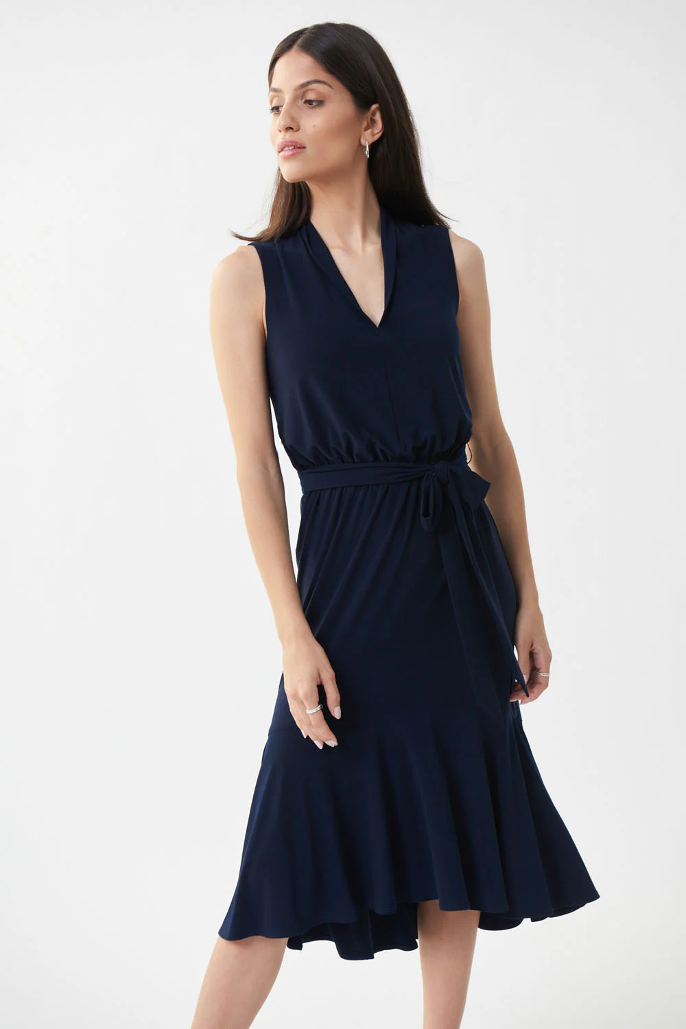 Joseph Ribkoff Midnight Blue Dress Style 222114 - Image 3