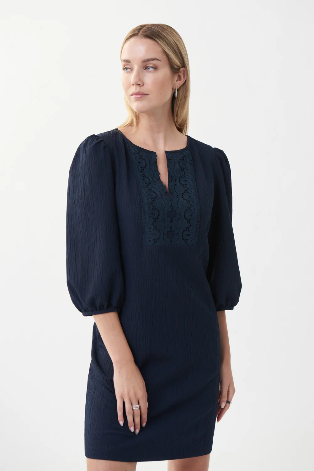 Joseph Ribkoff Midnight Blue Dress Style 222284 - Image 2