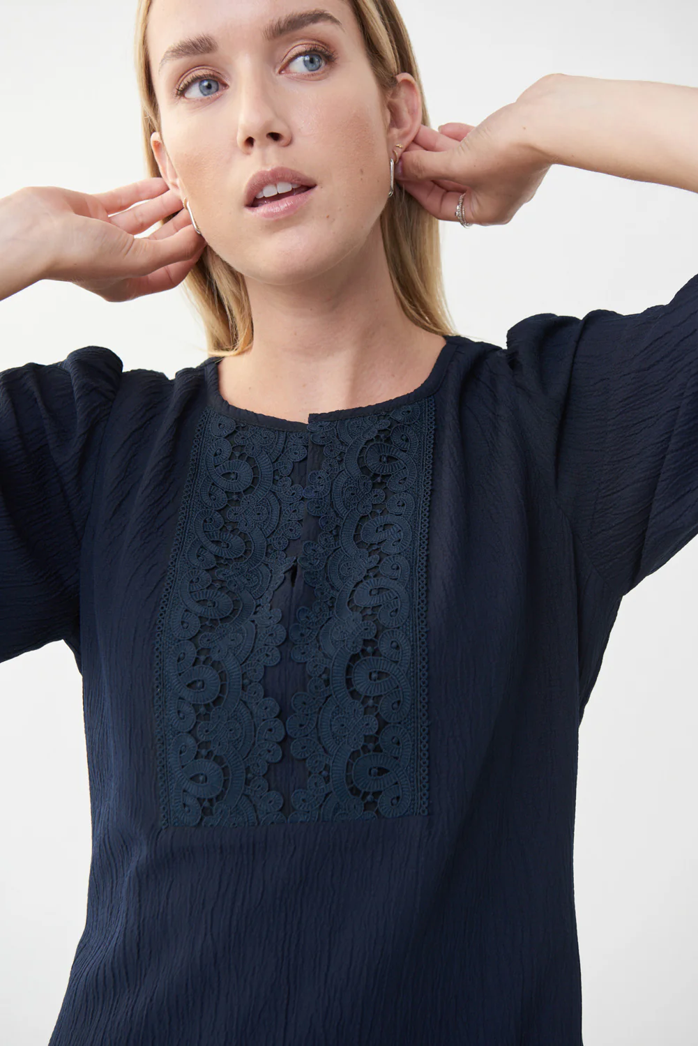 Joseph Ribkoff Midnight Blue Dress Style 222284 - Image 4