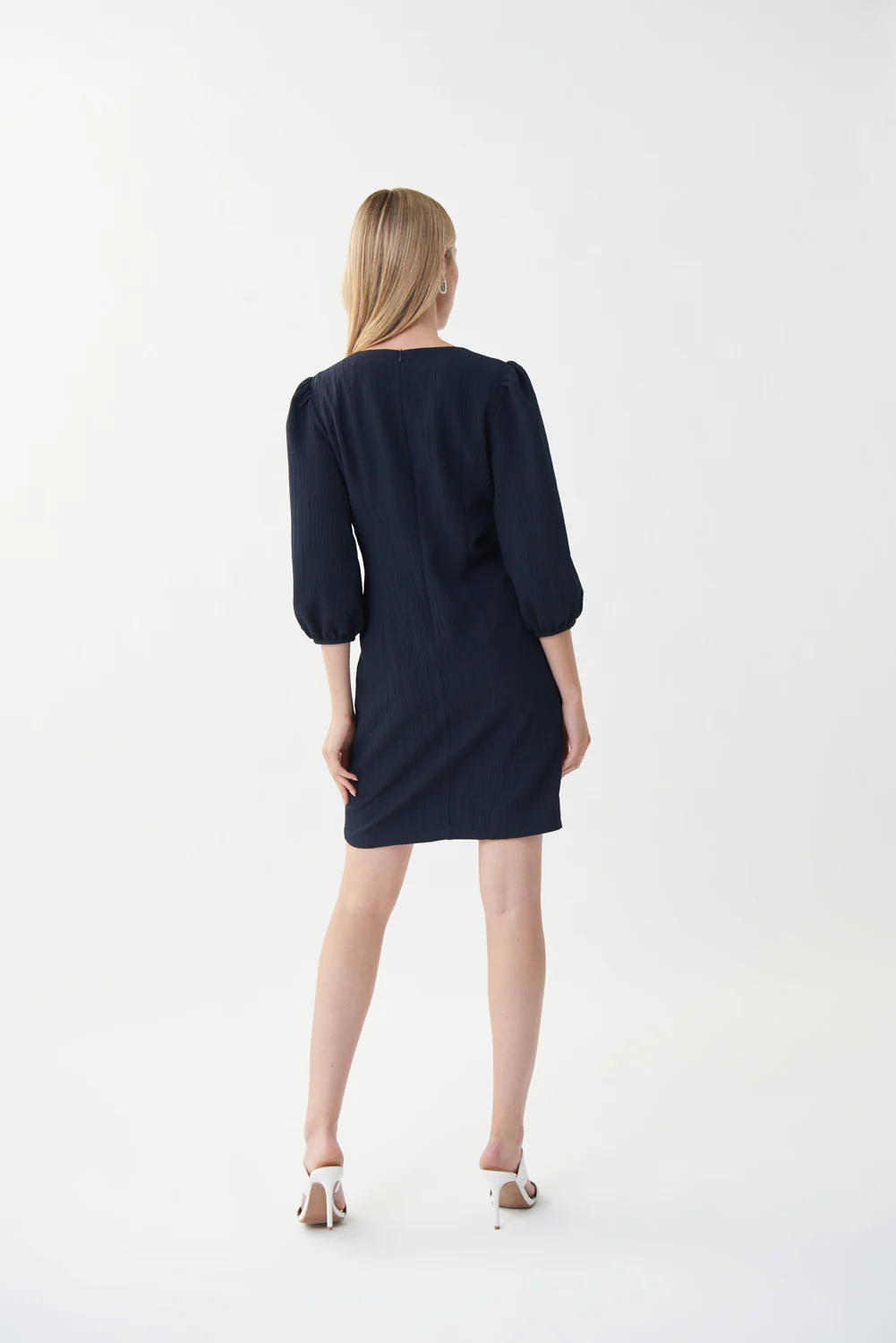 Joseph Ribkoff Midnight Blue Dress Style 222284 - Image 5