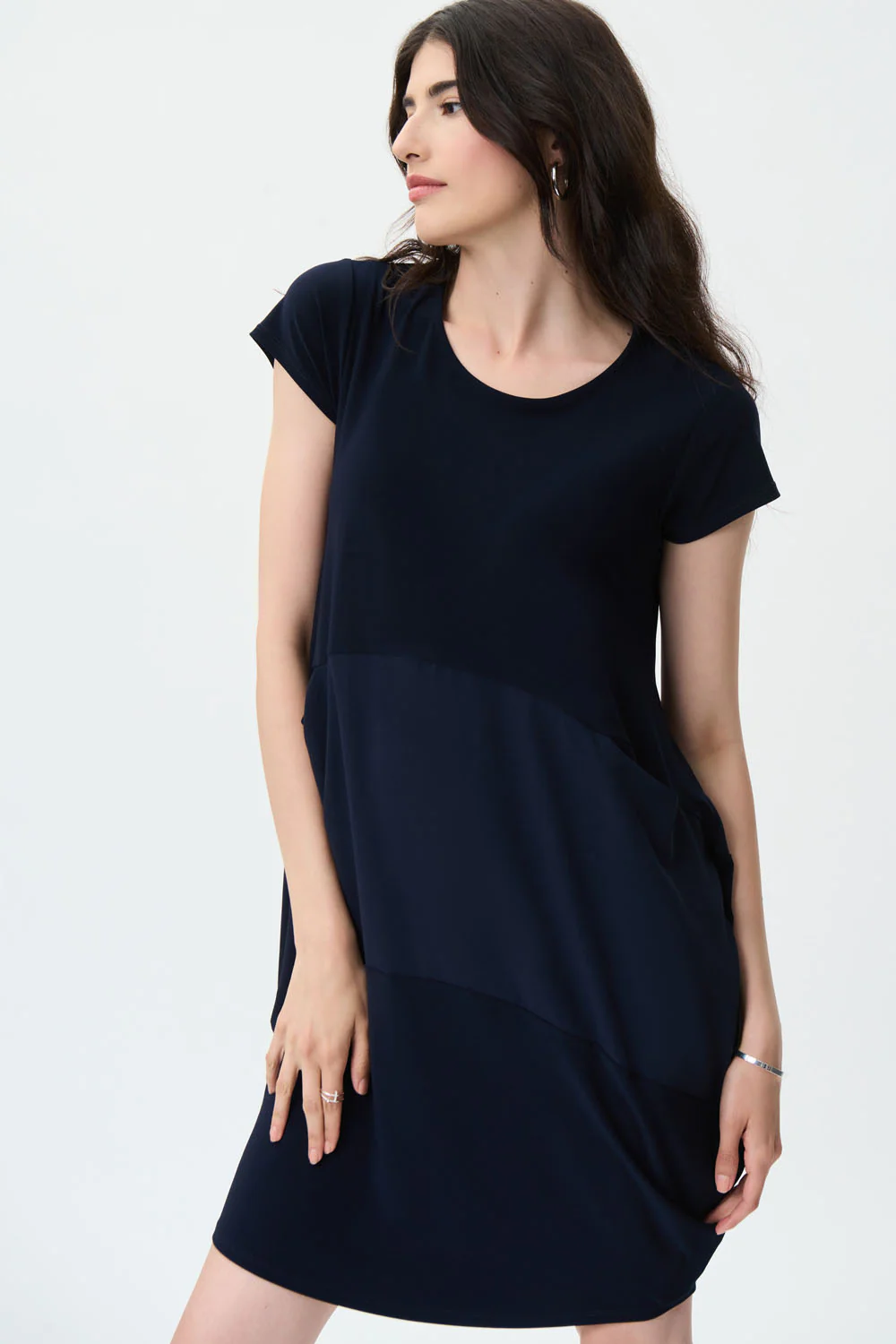 Joseph Ribkoff Midnight Blue Dress Style 231082 - Image 2
