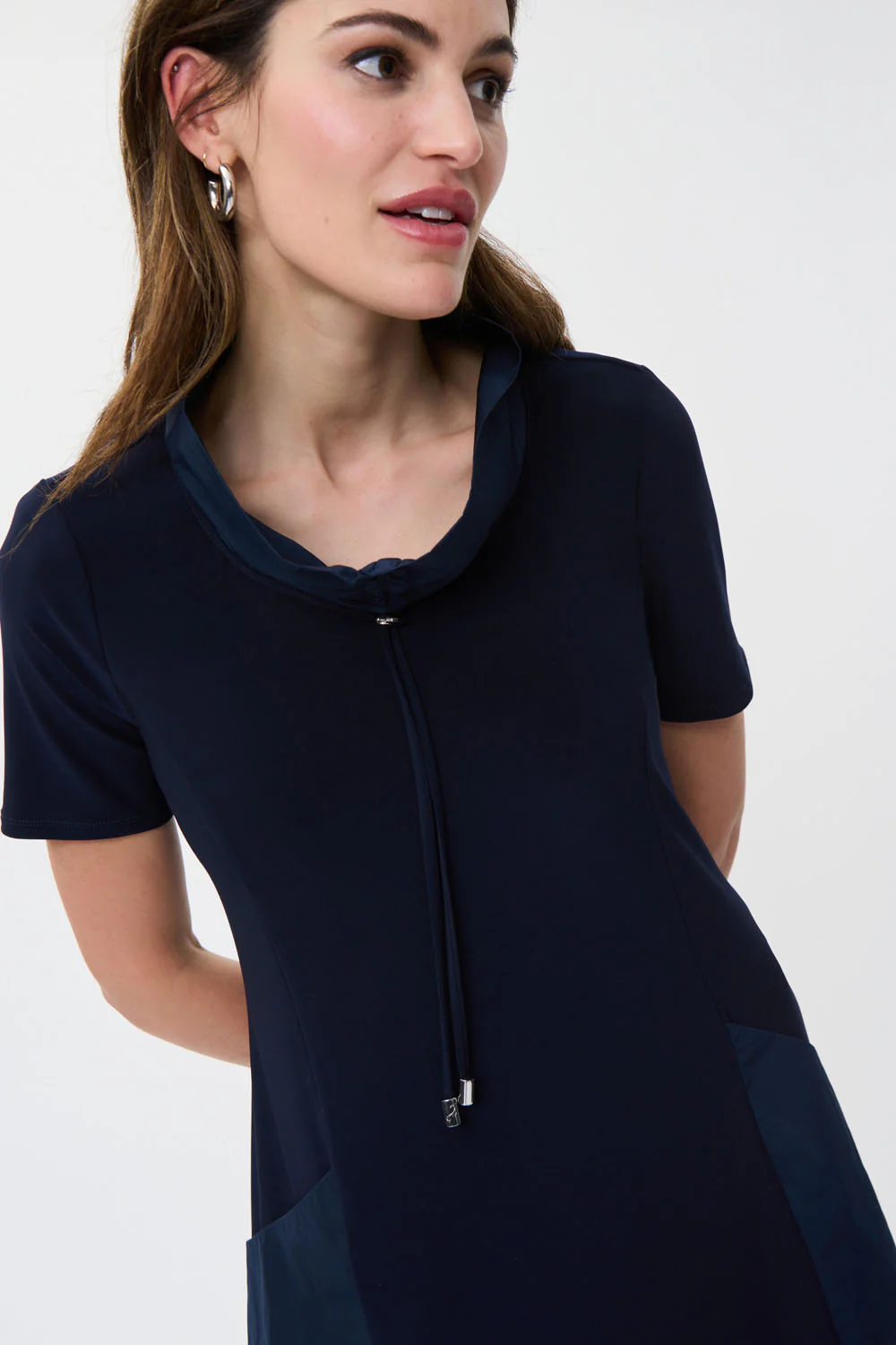 Joseph Ribkoff Midnight Blue Dress Style 231141 - Image 3