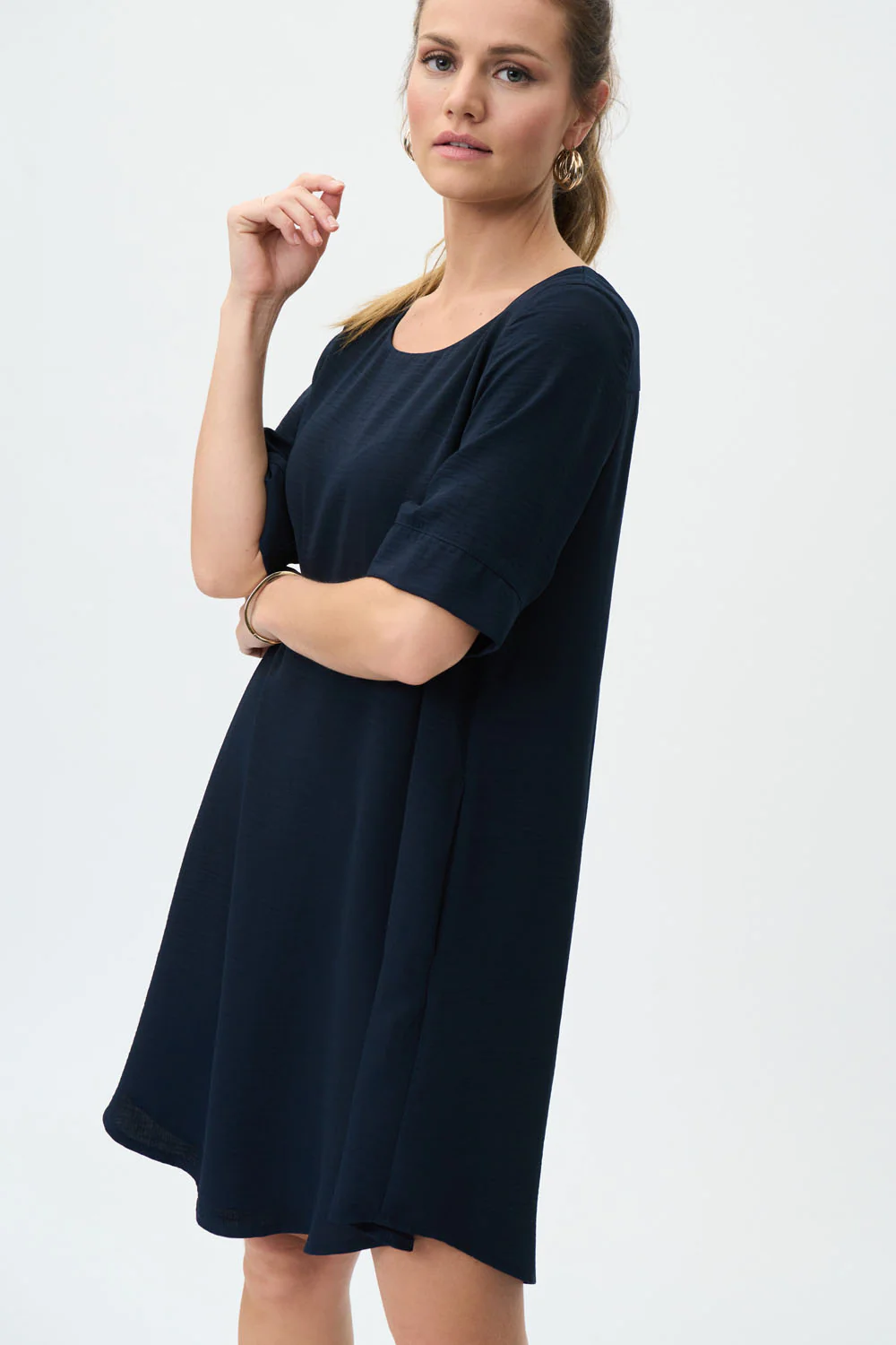 Joseph Ribkoff Midnight Blue Dress Style 231227 - Image 2