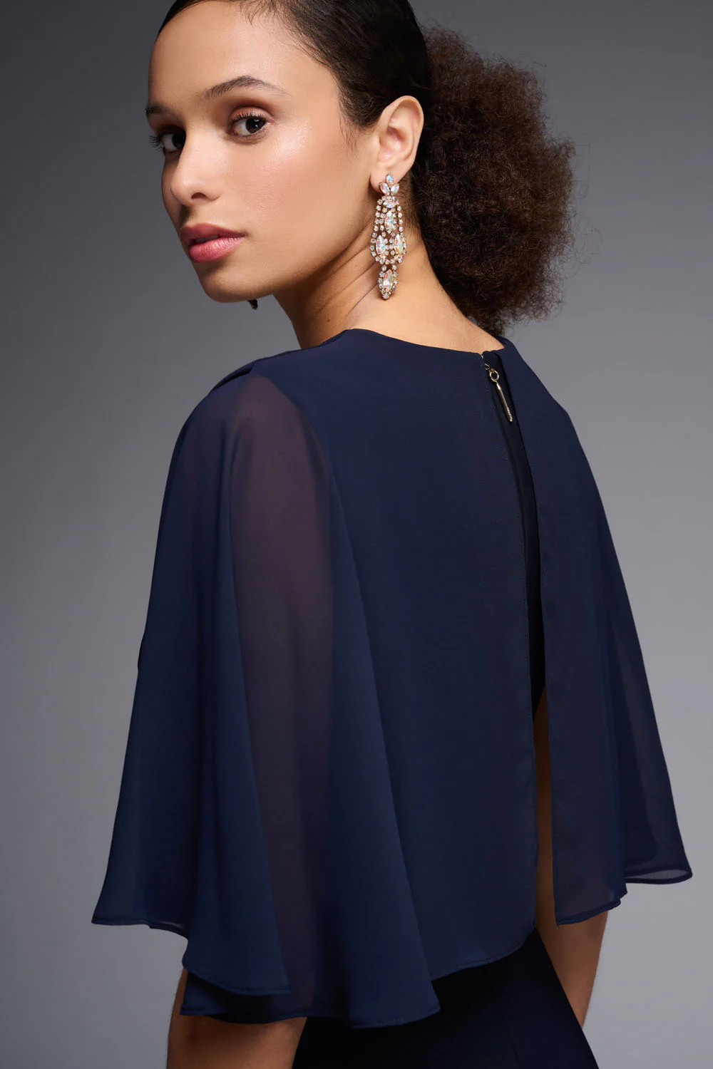 Joseph Ribkoff Midnight Blue Dress Style 231757 - Image 4