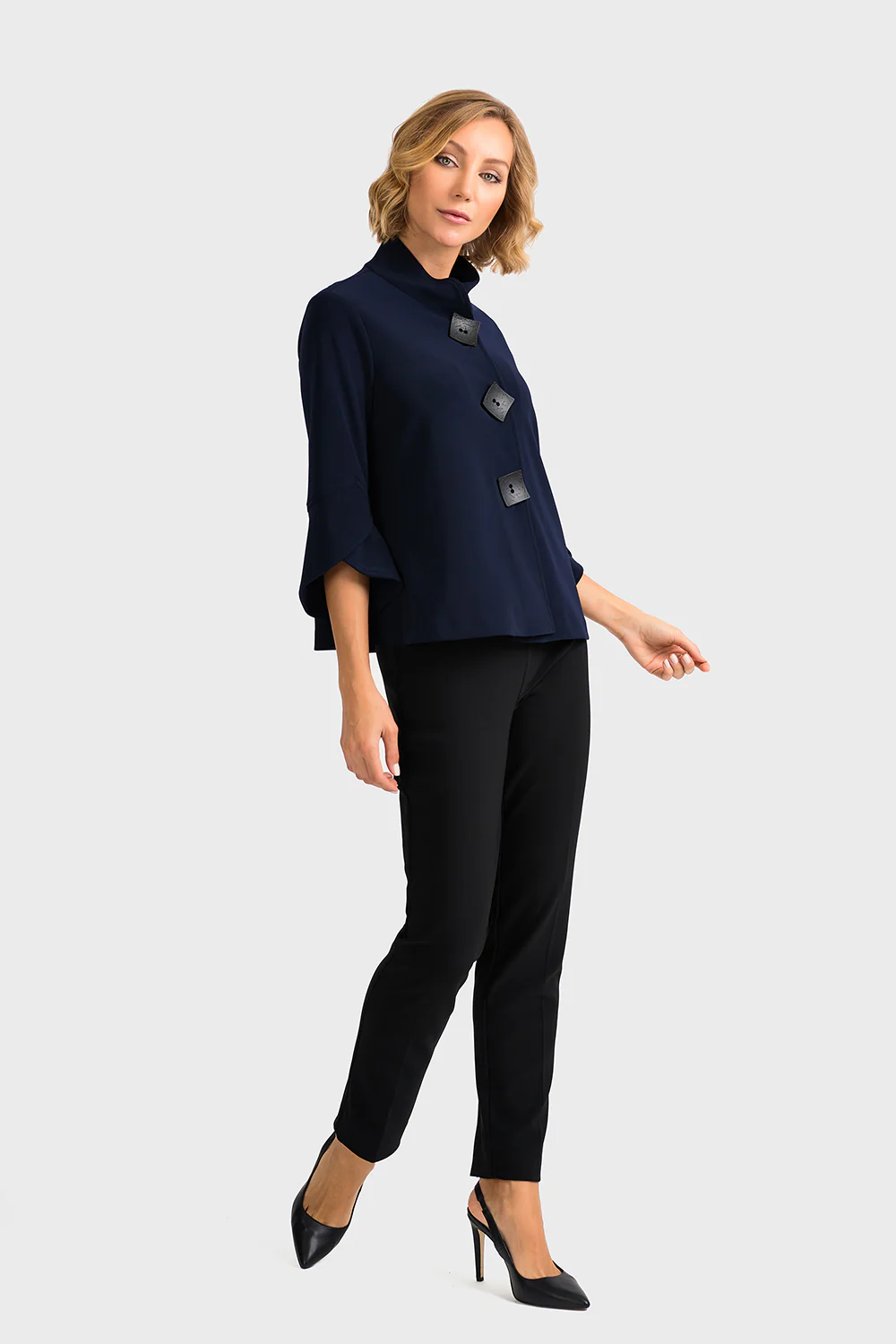 Joseph Ribkoff Midnight Blue Jacket Style 193198 - Image 2