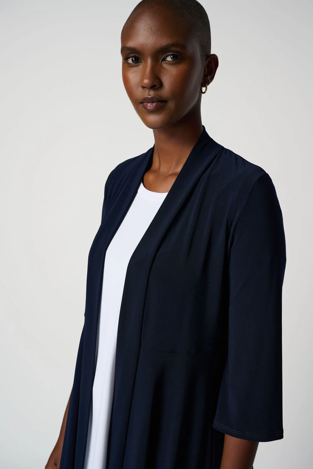 Joseph Ribkoff Midnight Blue Long Cover Up Style 201547TT - Image 3