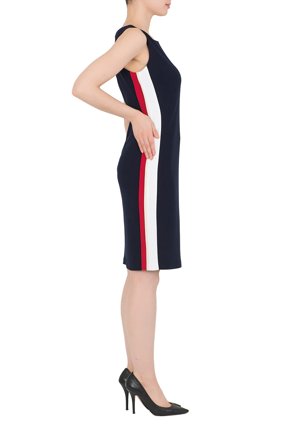 Joseph Ribkoff Midnight Blue/Multi Dress Style 191031 - Image 2